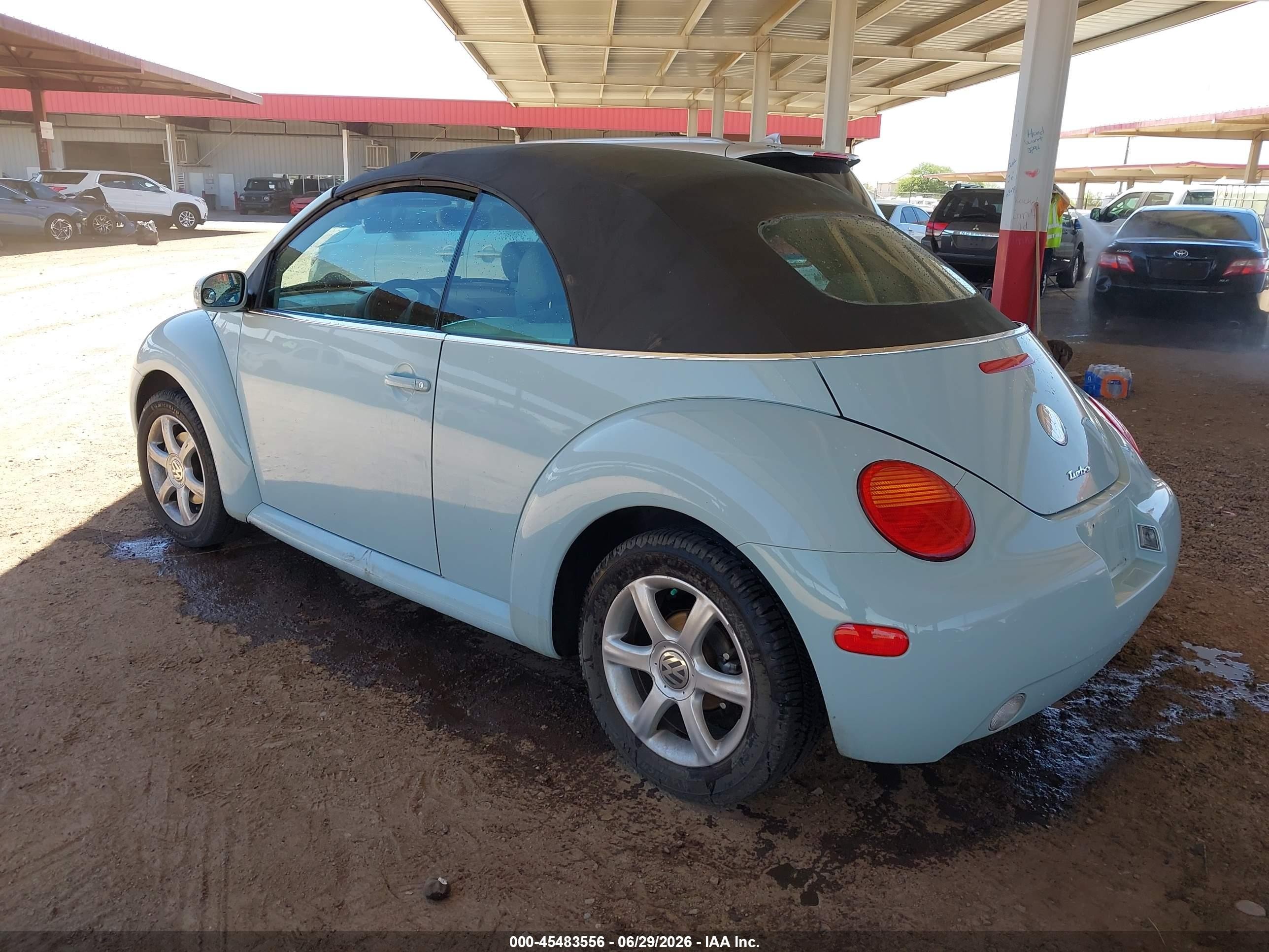 2005 Volkswagen New Beetle Gls 1.8t Light Blue vin: 3VWCD31Y35M356919