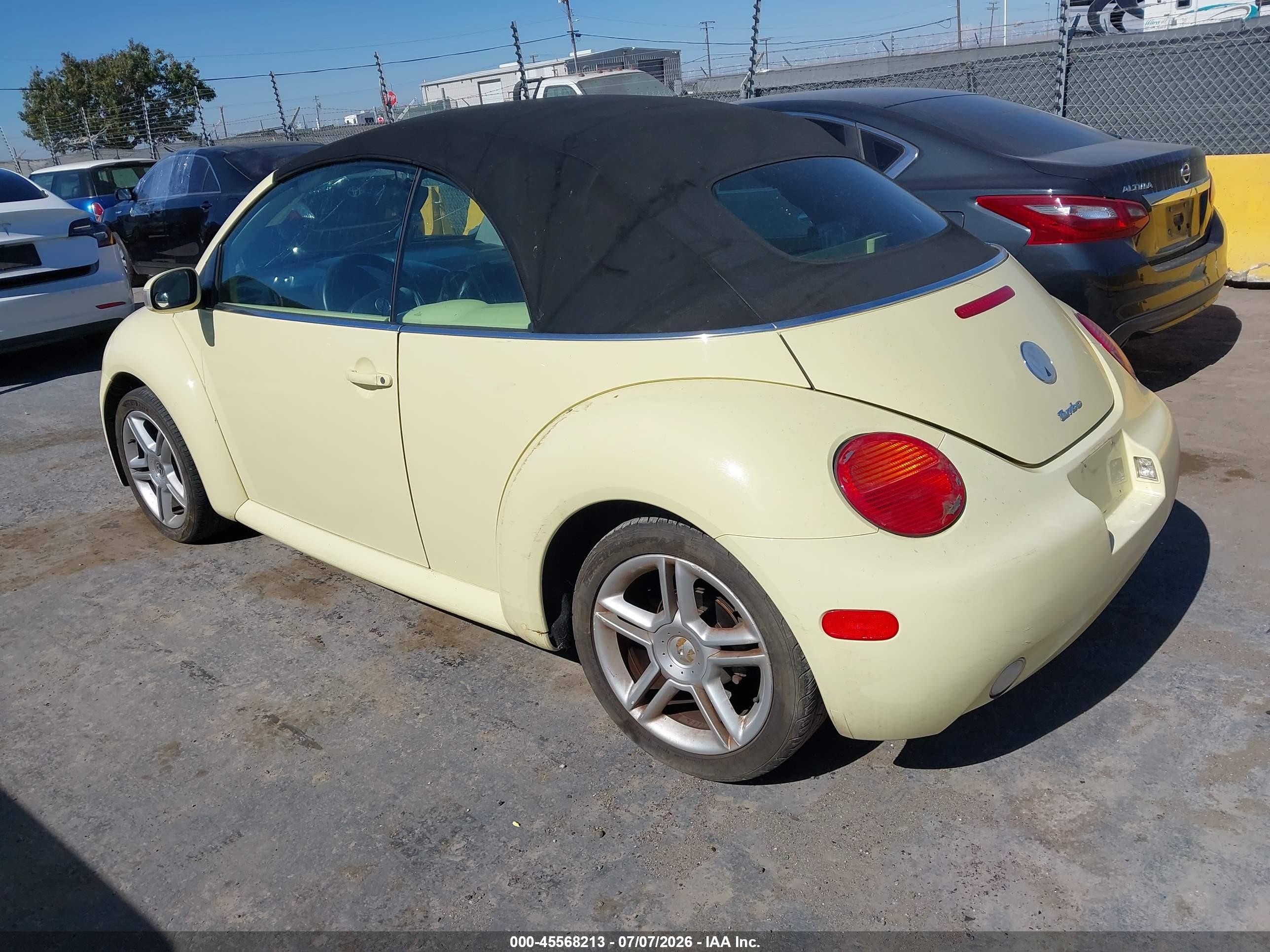 2004 Volkswagen New Beetle Gls 1.8t Yellow vin: 3VWCD31Y64M321483