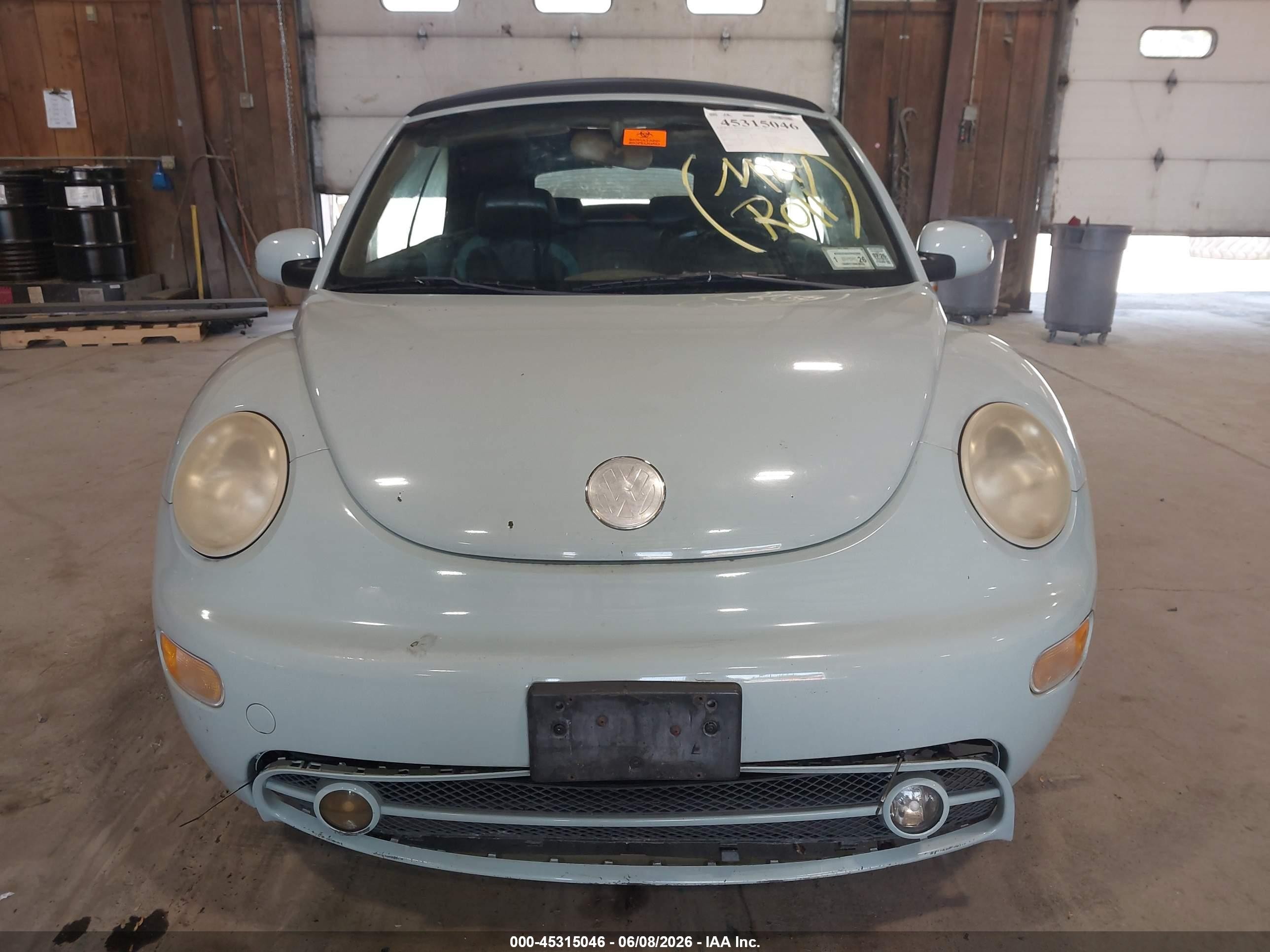 2004 Volkswagen New Beetle Gls 1.8t Light Blue vin: 3VWCD31Y64M333004