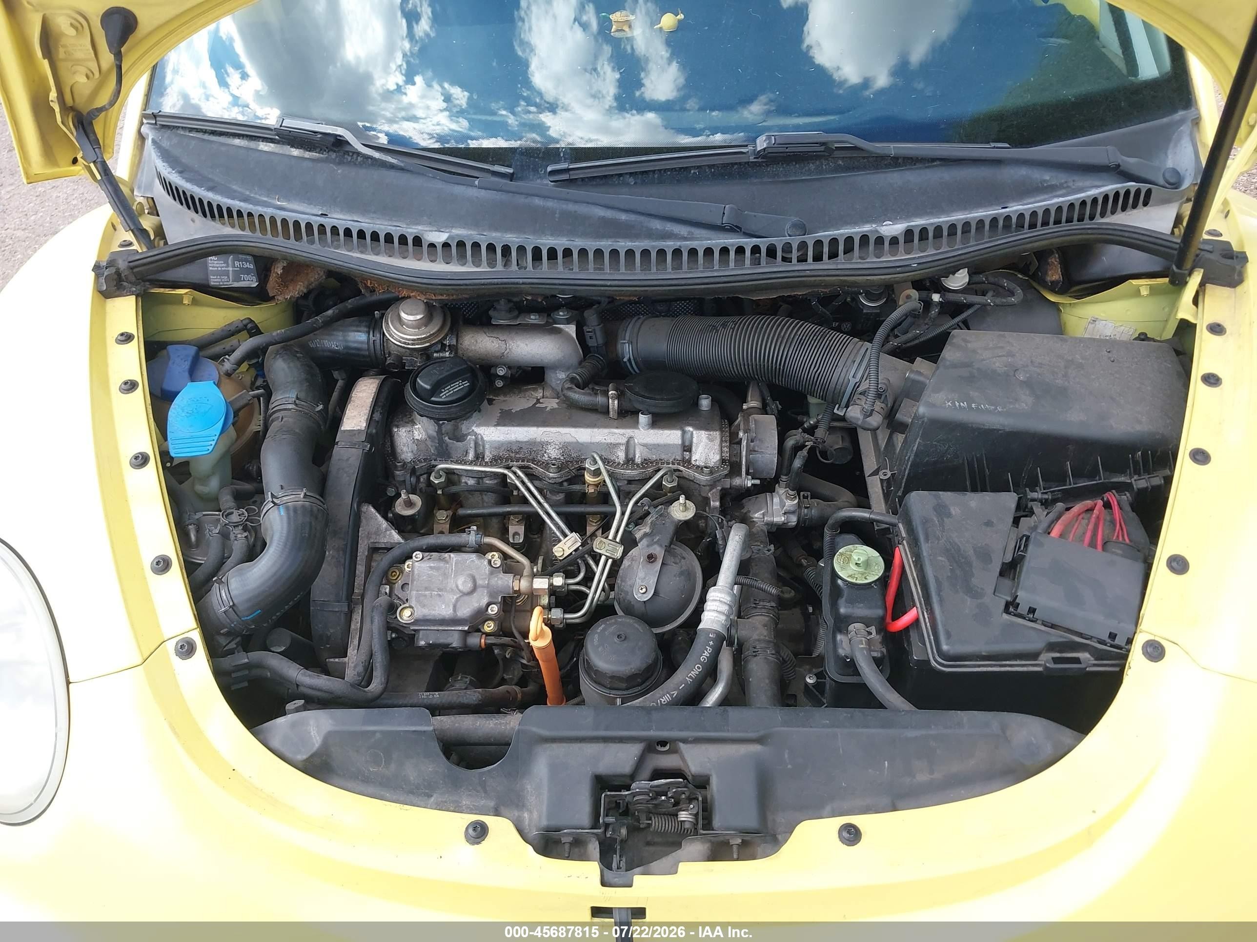 2000 Volkswagen New Beetle Gls Tdi Yellow vin: 3VWCF21C2YM432076