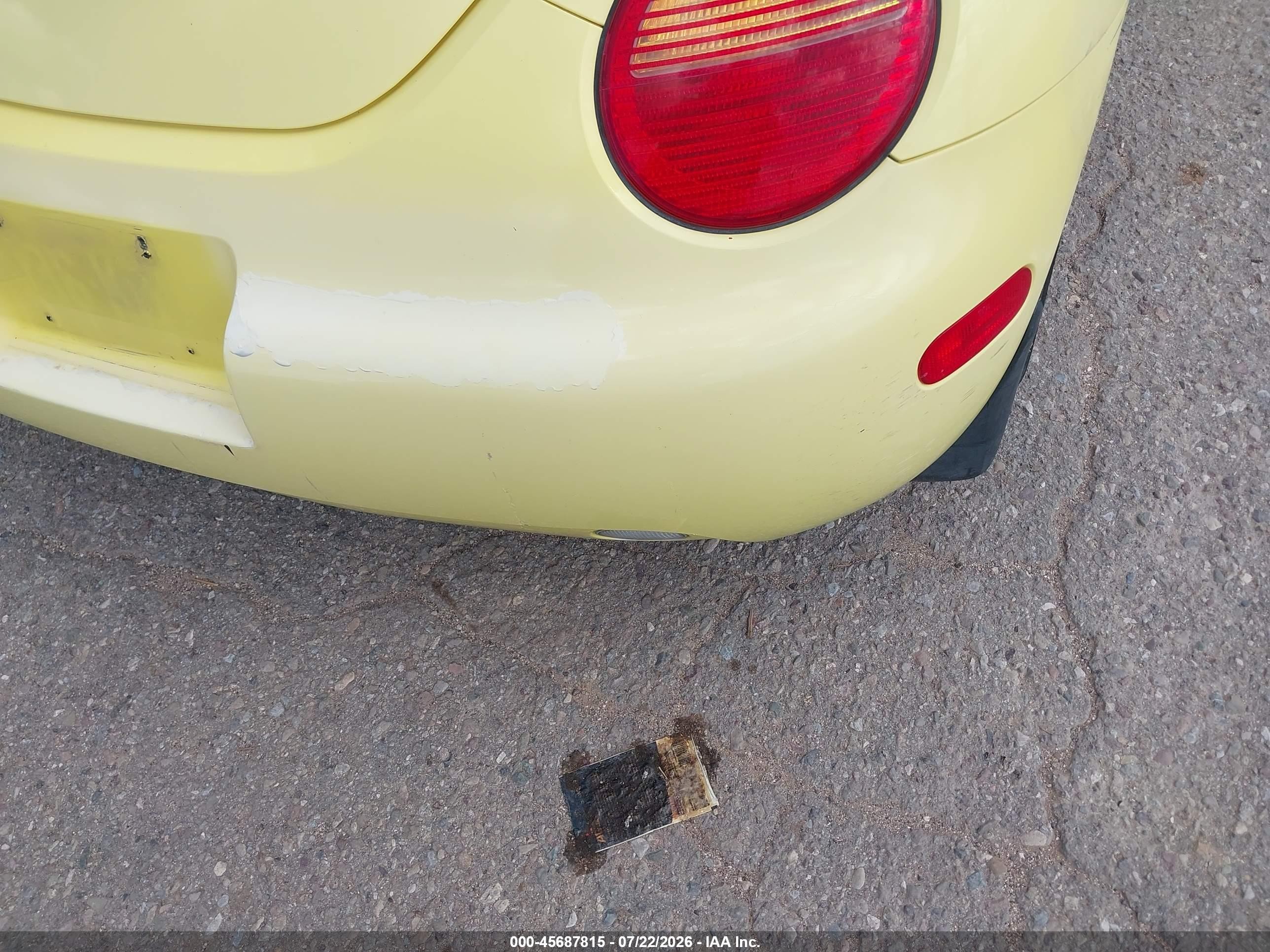 2000 Volkswagen New Beetle Gls Tdi Yellow vin: 3VWCF21C2YM432076