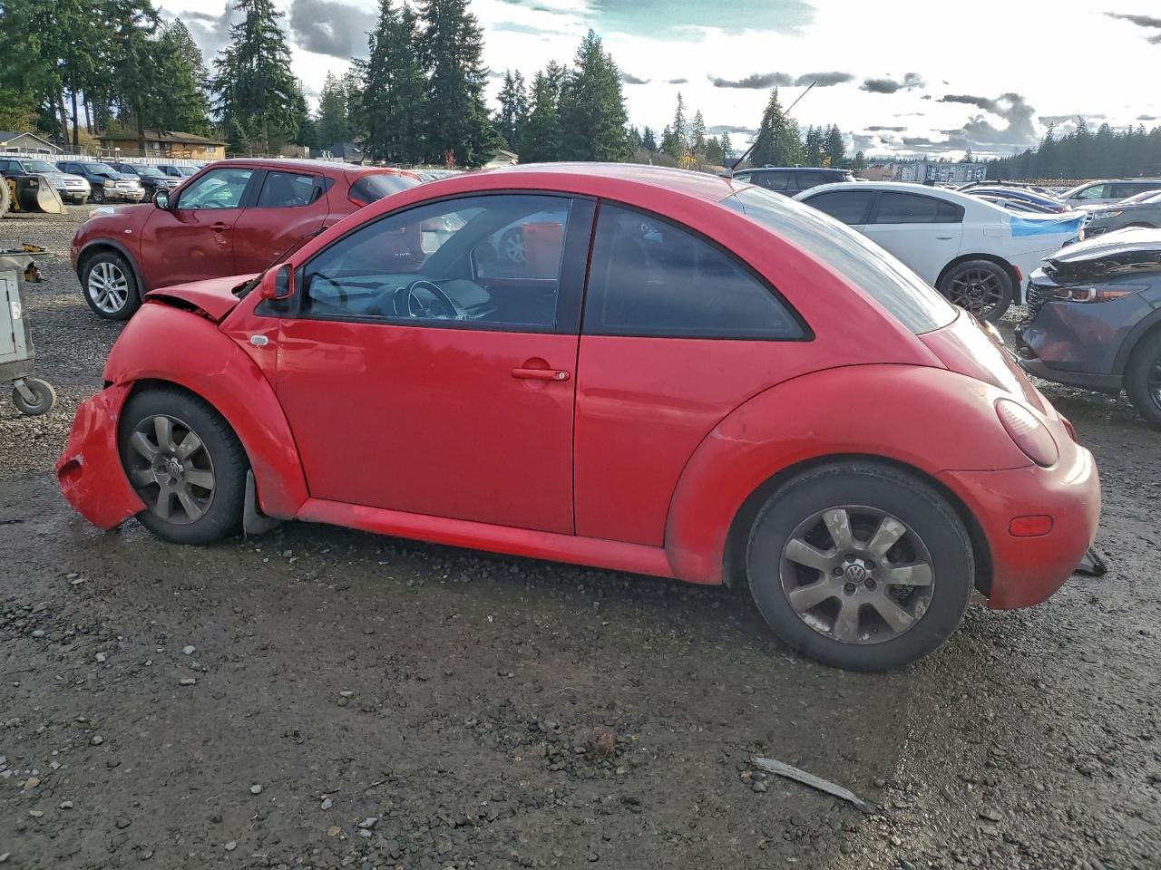 1999 Volkswagen New Beetle Gls Tdi Red vin: 3VWCF21C4XM461187