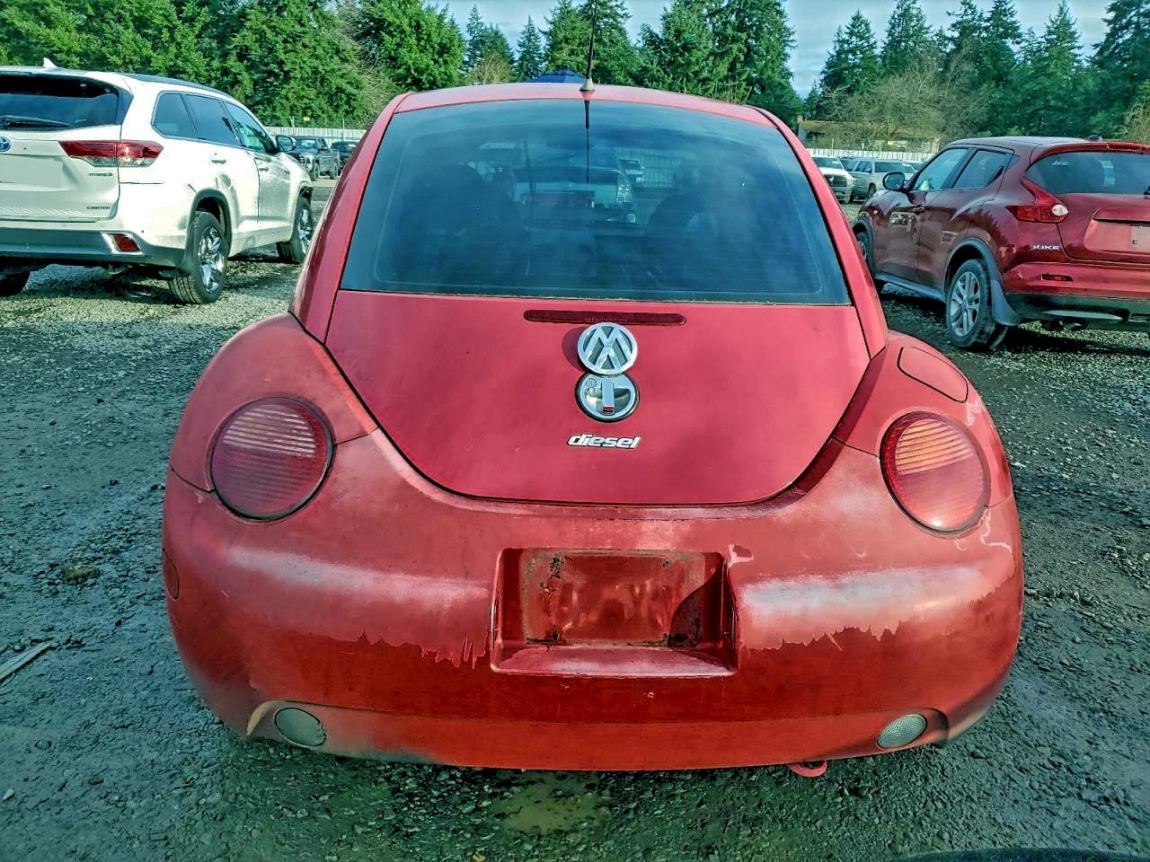 1999 Volkswagen New Beetle Gls Tdi Red vin: 3VWCF21C4XM461187