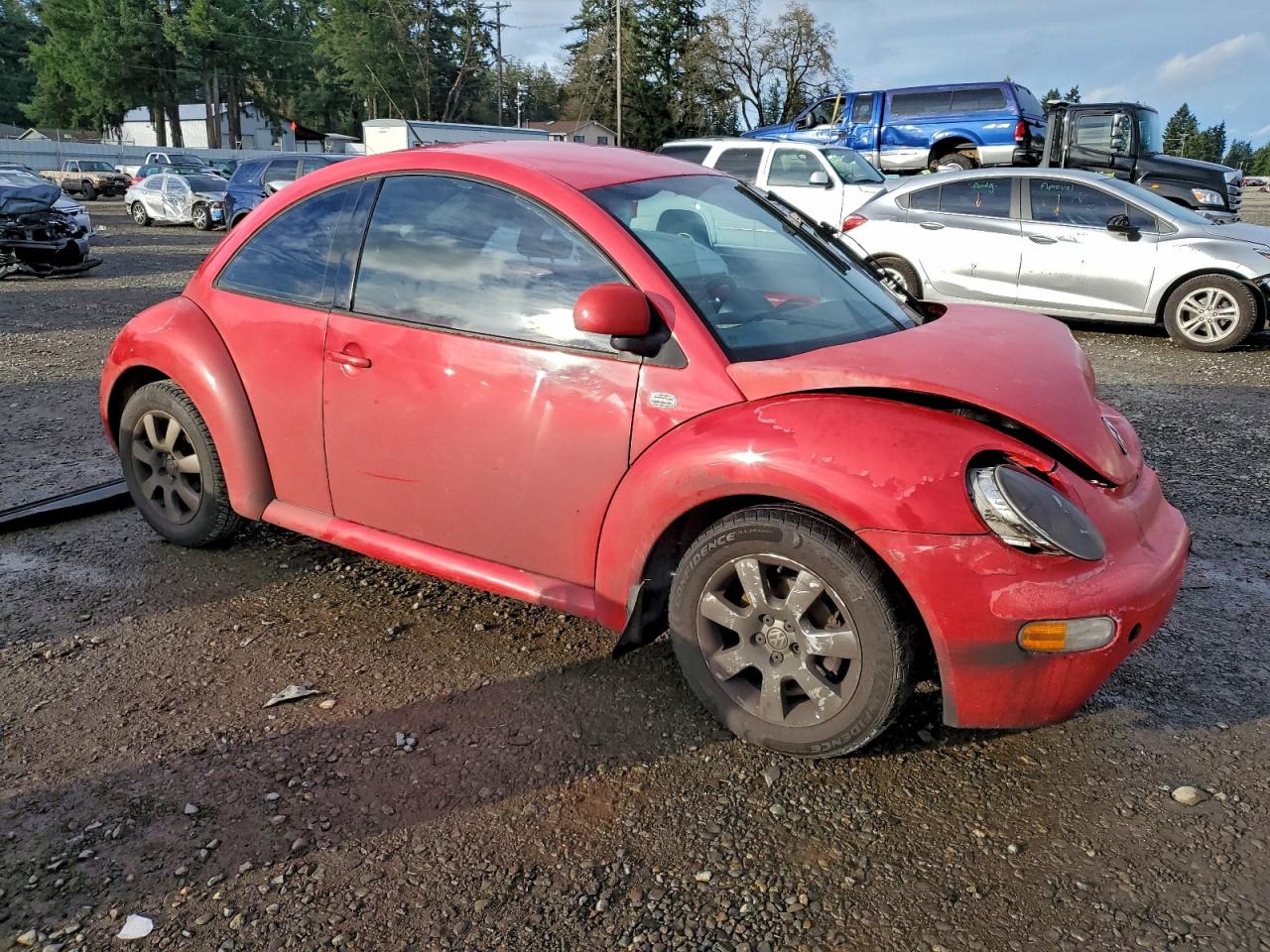 1999 Volkswagen New Beetle Gls Tdi Red vin: 3VWCF21C4XM461187