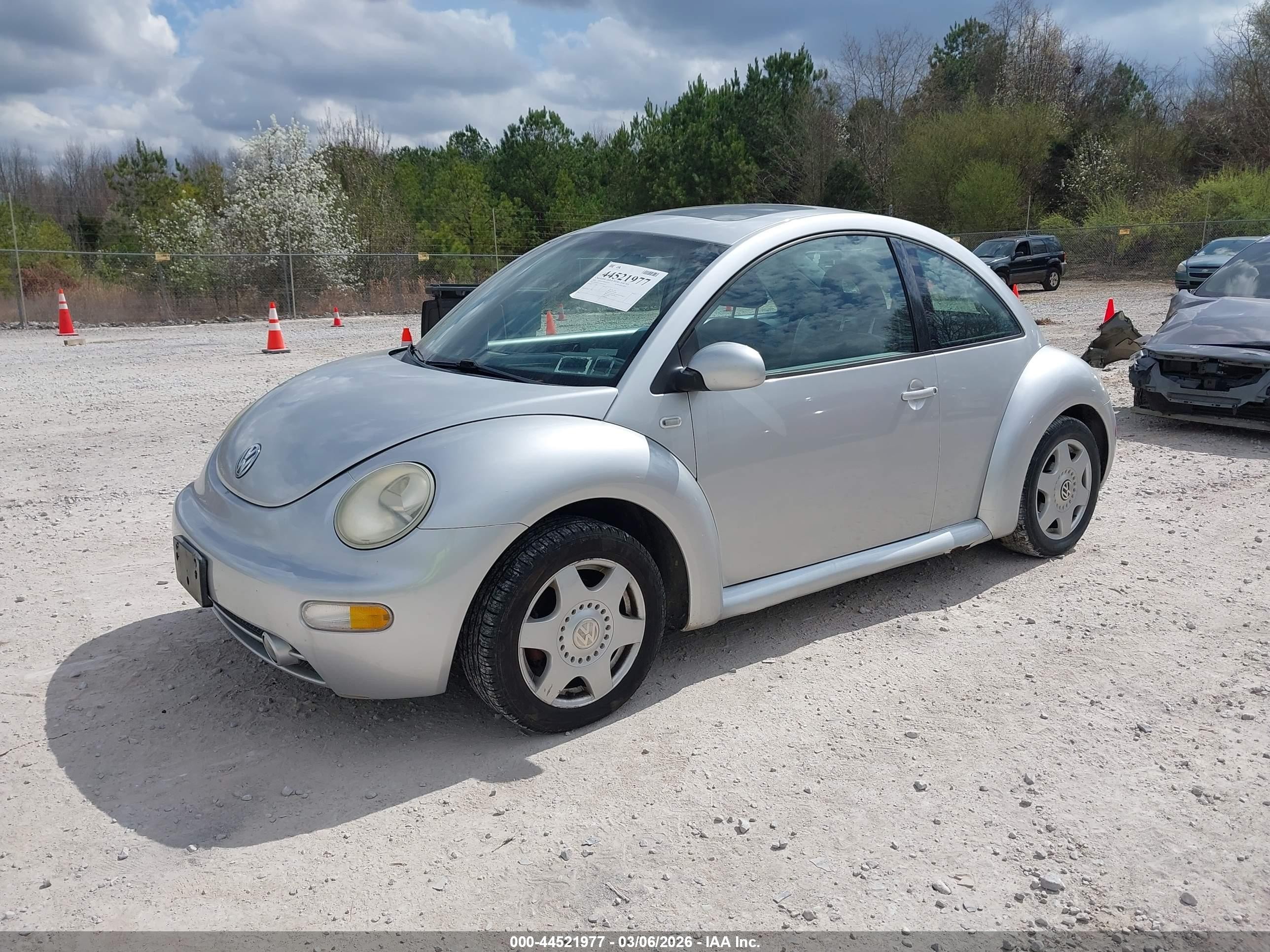 2001 Volkswagen New Beetle Gls Silver vin: 3VWCK21C01M434443