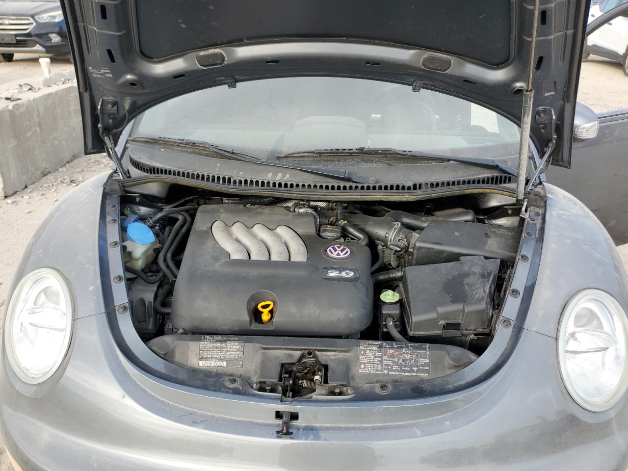 2003 Volkswagen New Beetle Gls Gray vin: 3VWCK21C03M436146