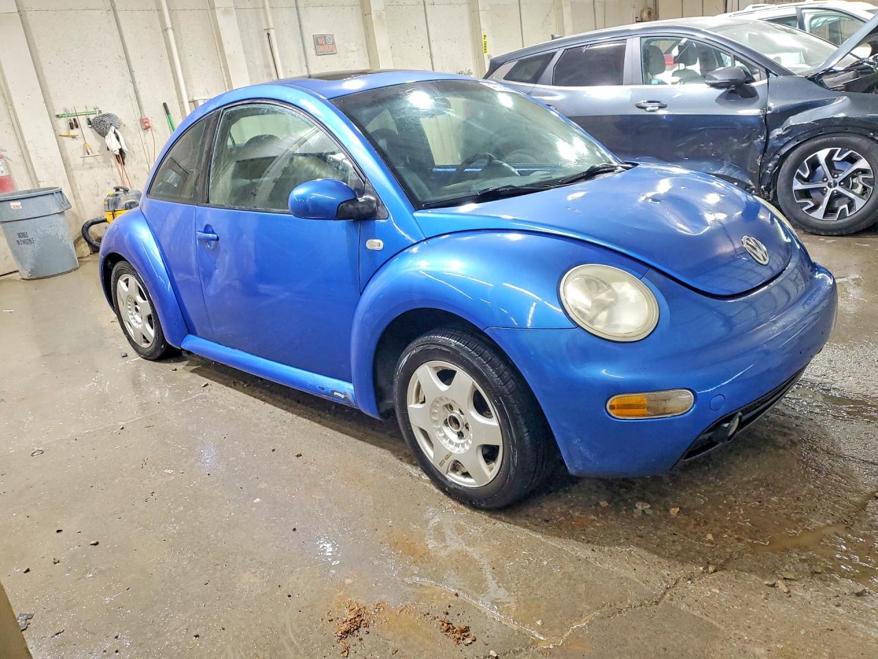 2001 Volkswagen New Beetle Gls Blue vin: 3VWCK21C21M427249