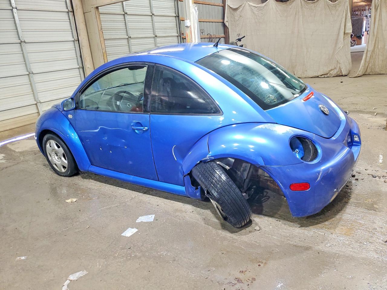 2001 Volkswagen New Beetle Gls Blue vin: 3VWCK21C21M427249