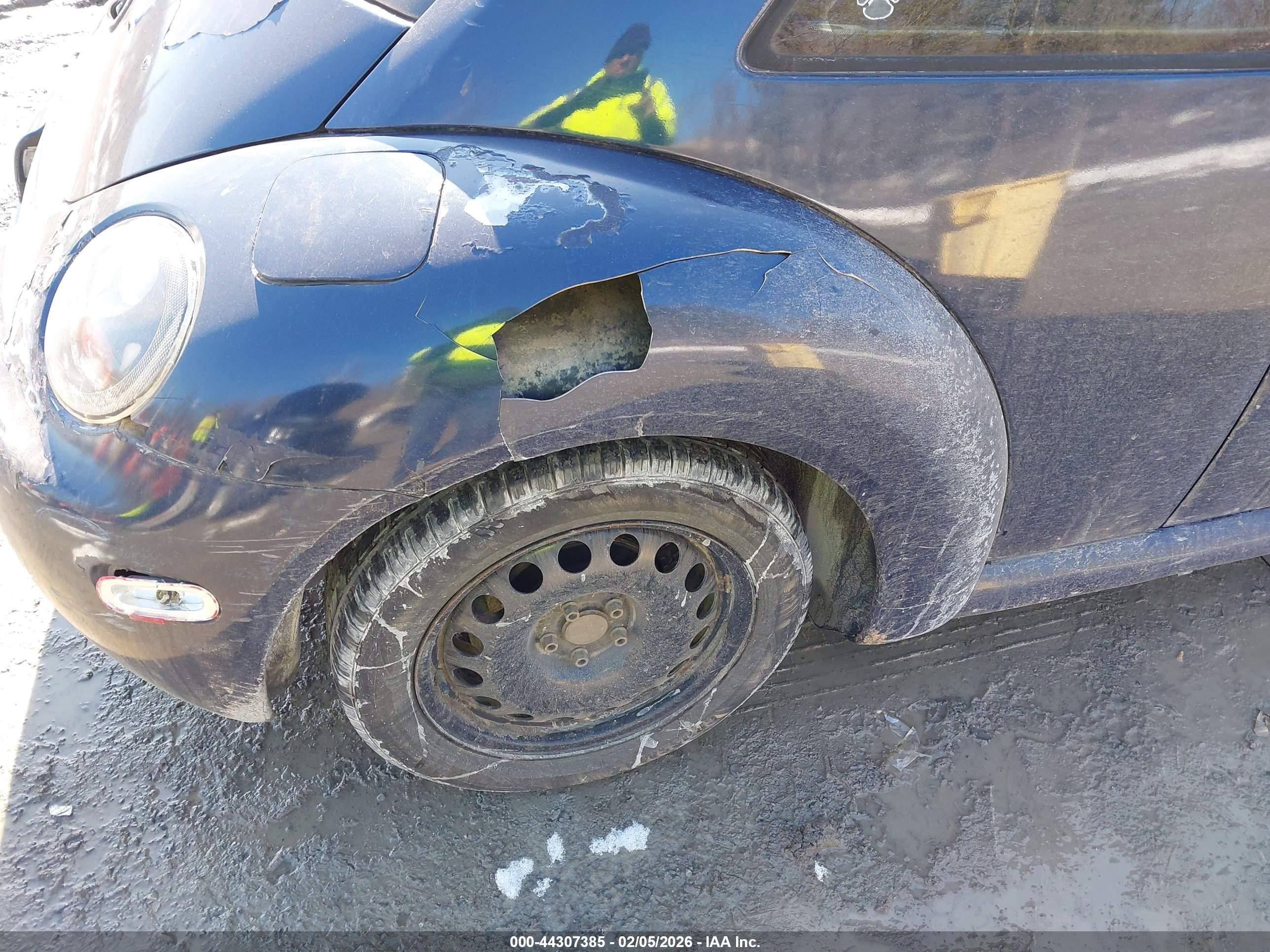 2001 Volkswagen New Beetle Gls Синий vin: 3VWCK21C21M441071