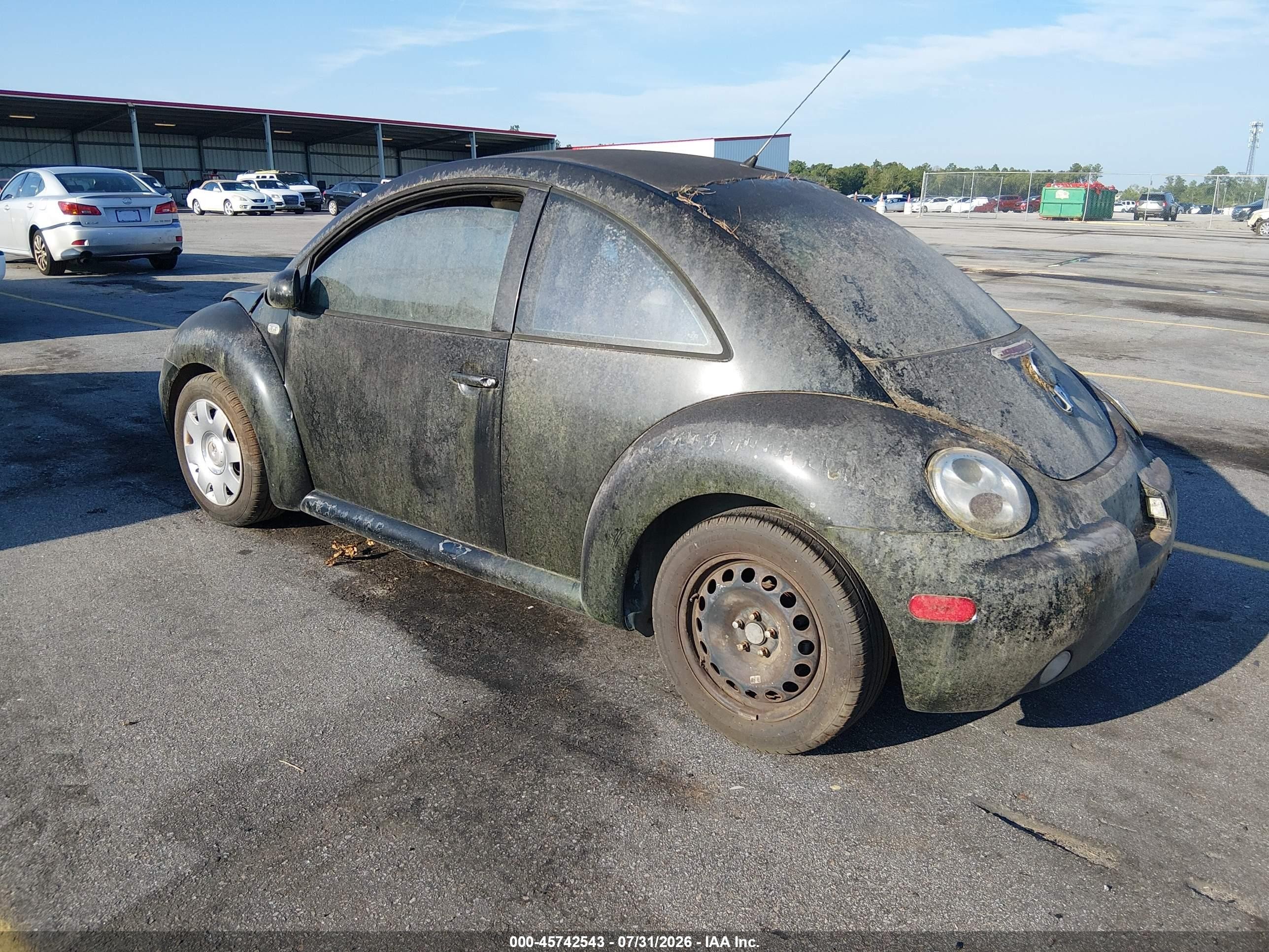2001 Volkswagen New Beetle Gls Черный vin: 3VWCK21C61M437315