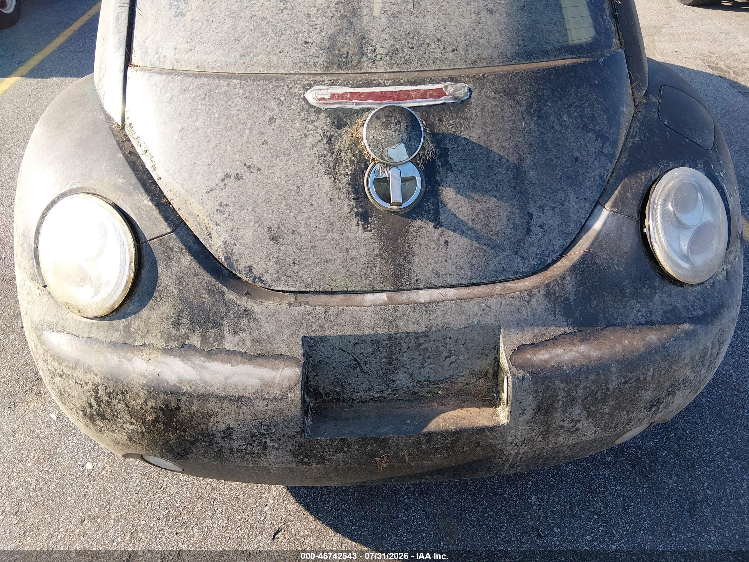 2001 Volkswagen New Beetle Gls Черный vin: 3VWCK21C61M437315