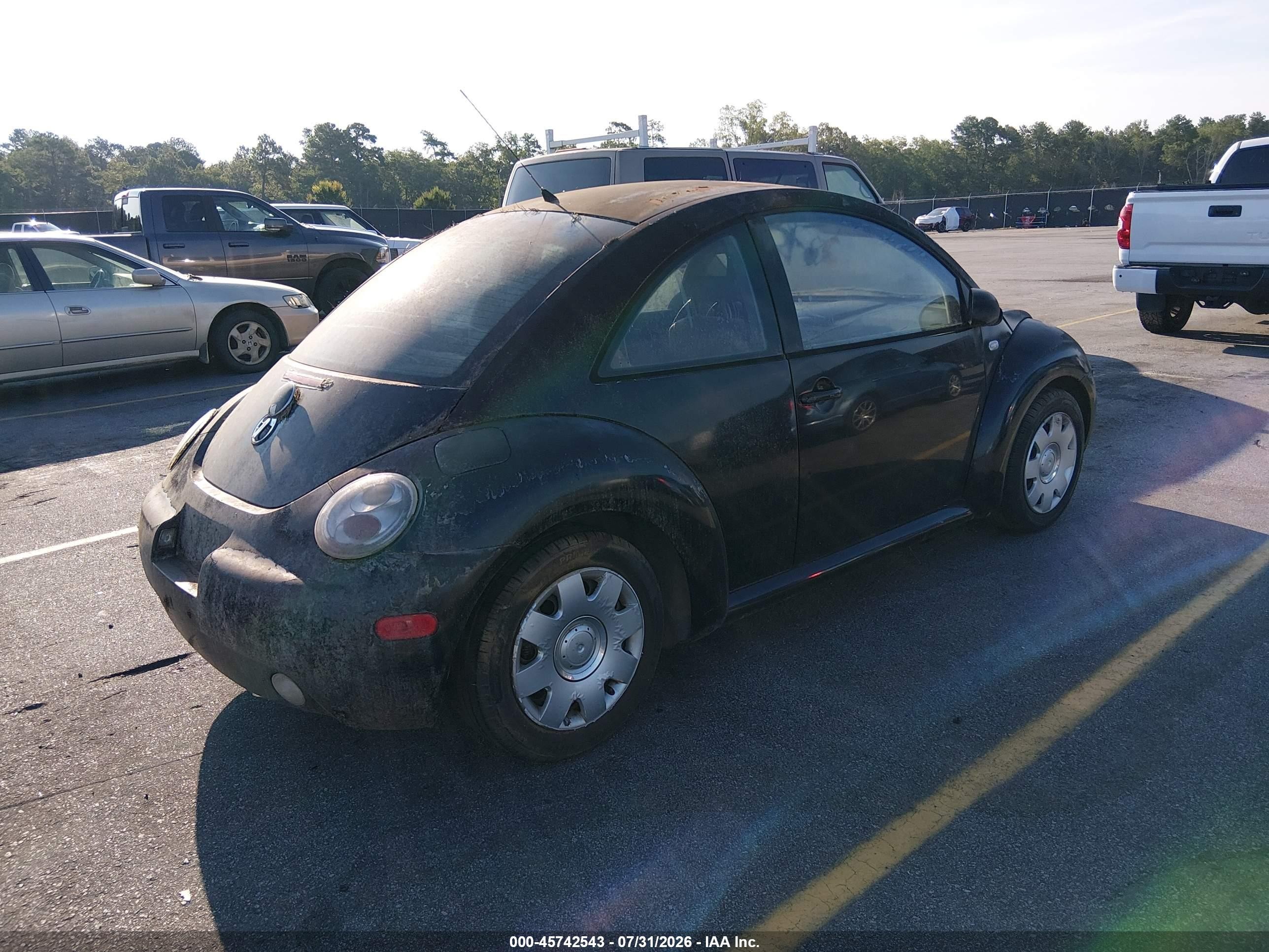 2001 Volkswagen New Beetle Gls Черный vin: 3VWCK21C61M437315
