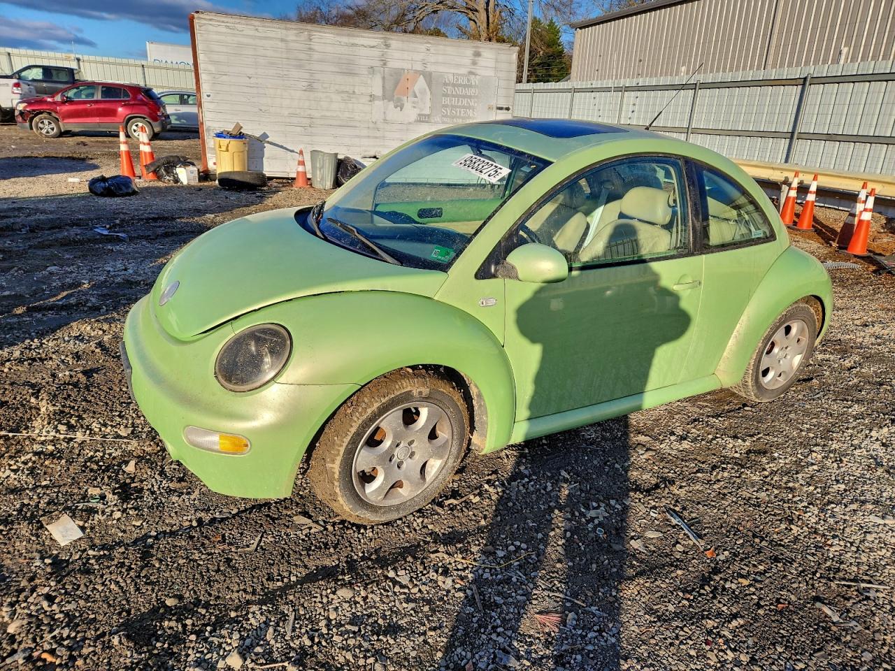 2003 Volkswagen New Beetle Gls Green vin: 3VWCK21C63M414457