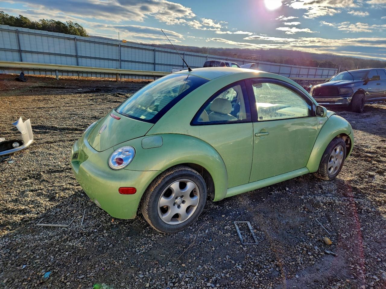 2003 Volkswagen New Beetle Gls Green vin: 3VWCK21C63M414457