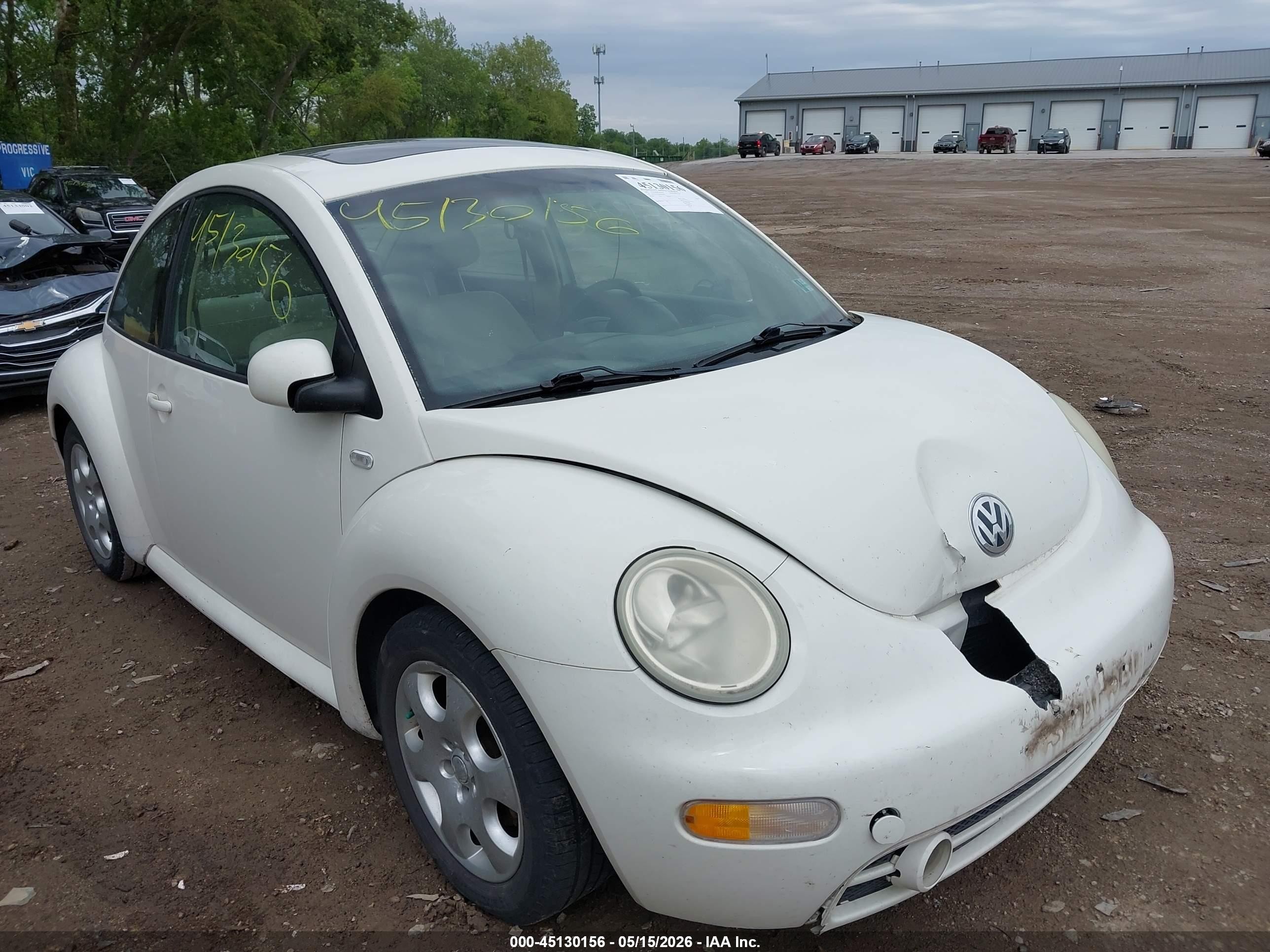 2003 Volkswagen New Beetle Gls 2.0l White vin: 3VWCK21C83M404108