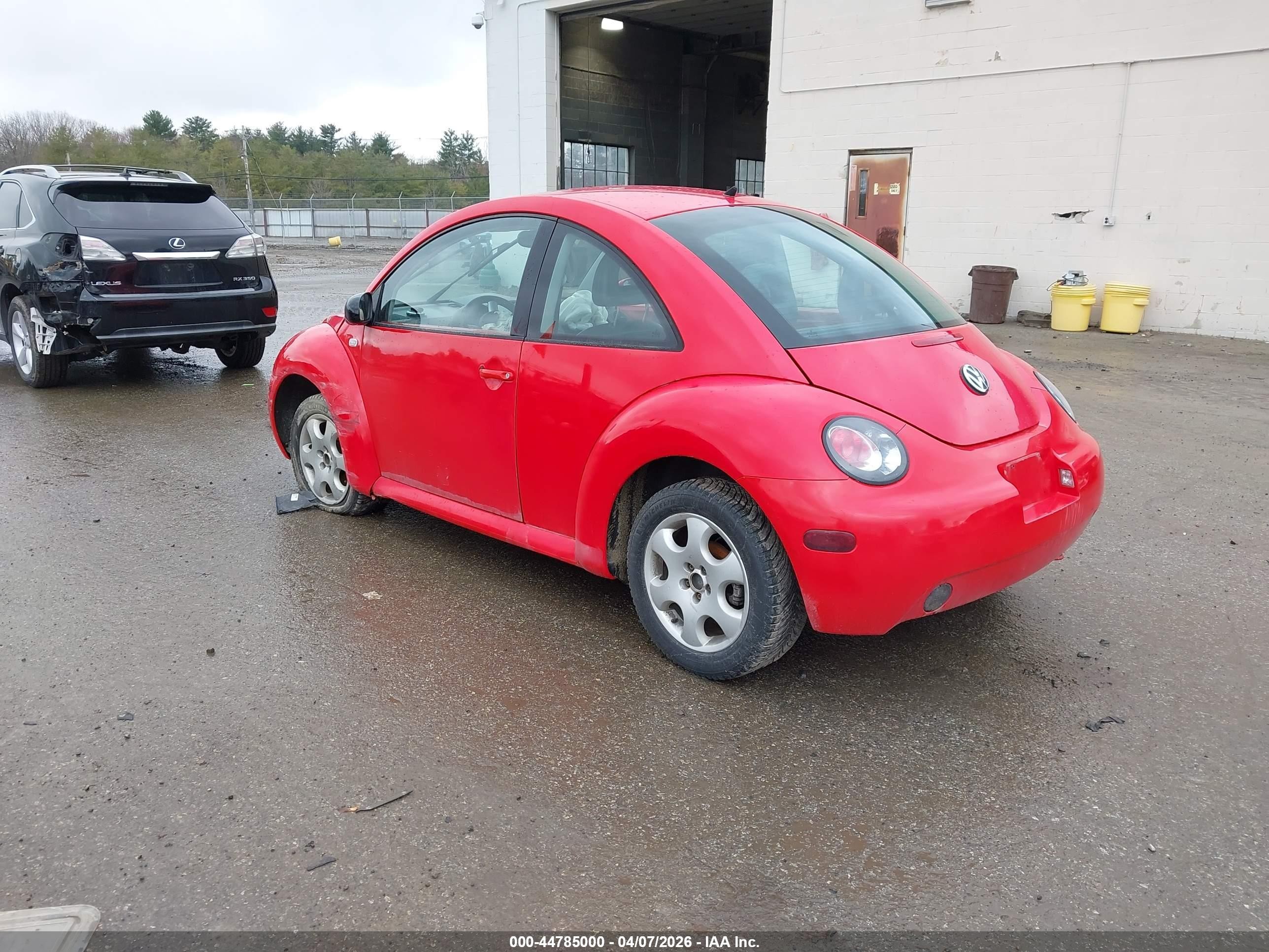 2002 Volkswagen New Beetle Gls Red vin: 3VWCK21C92M413365