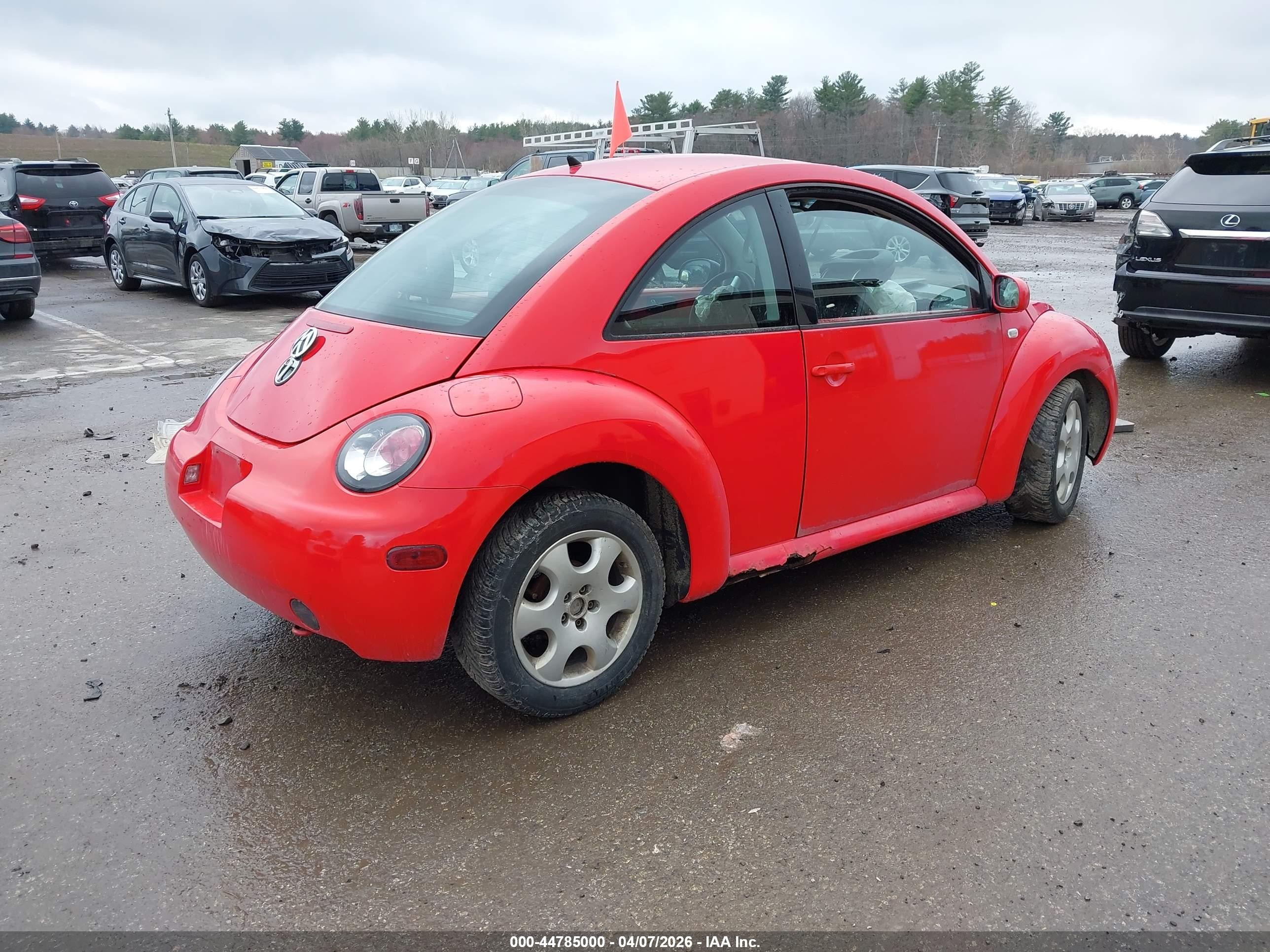 2002 Volkswagen New Beetle Gls Red vin: 3VWCK21C92M413365
