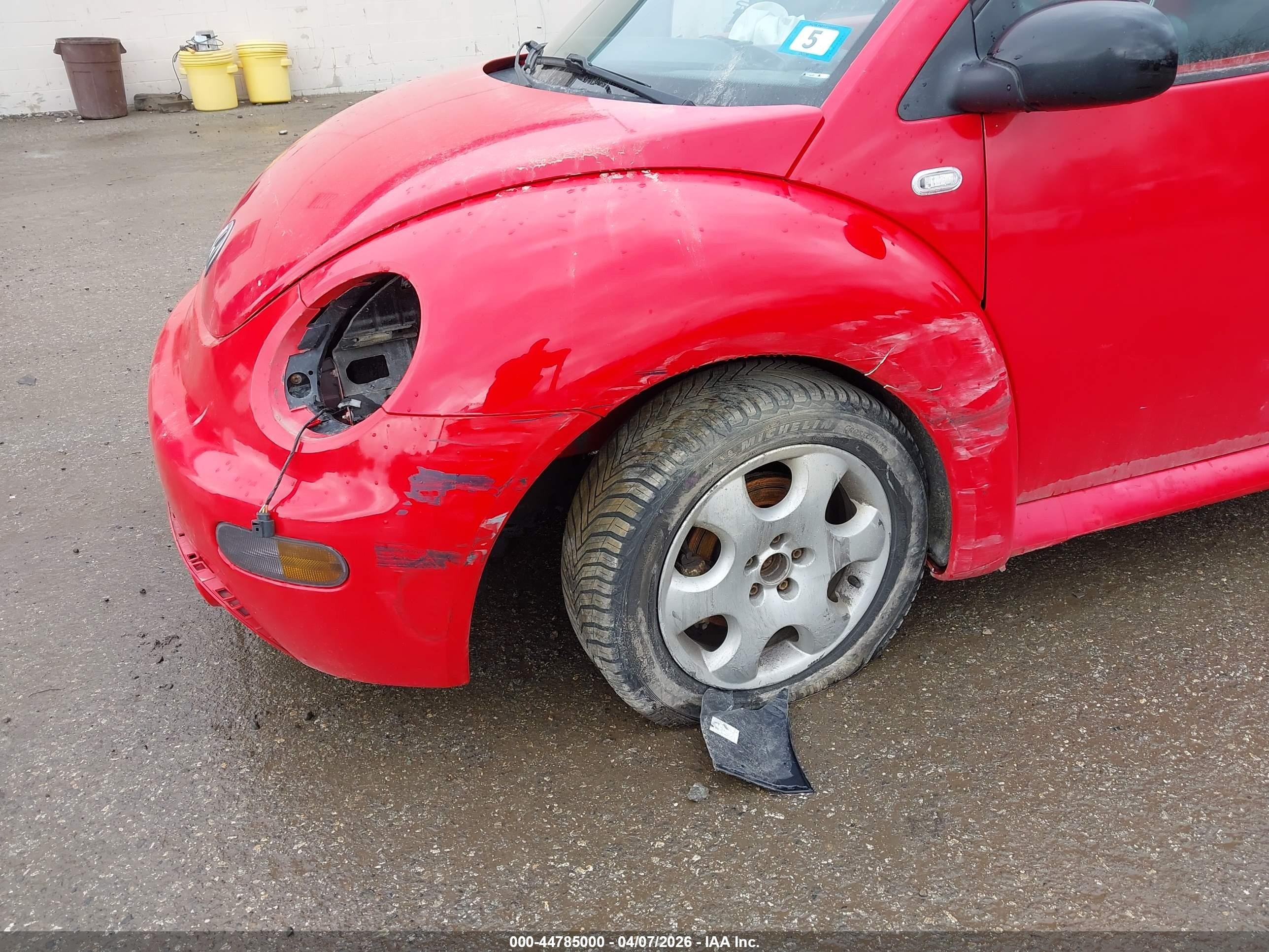 2002 Volkswagen New Beetle Gls Red vin: 3VWCK21C92M413365
