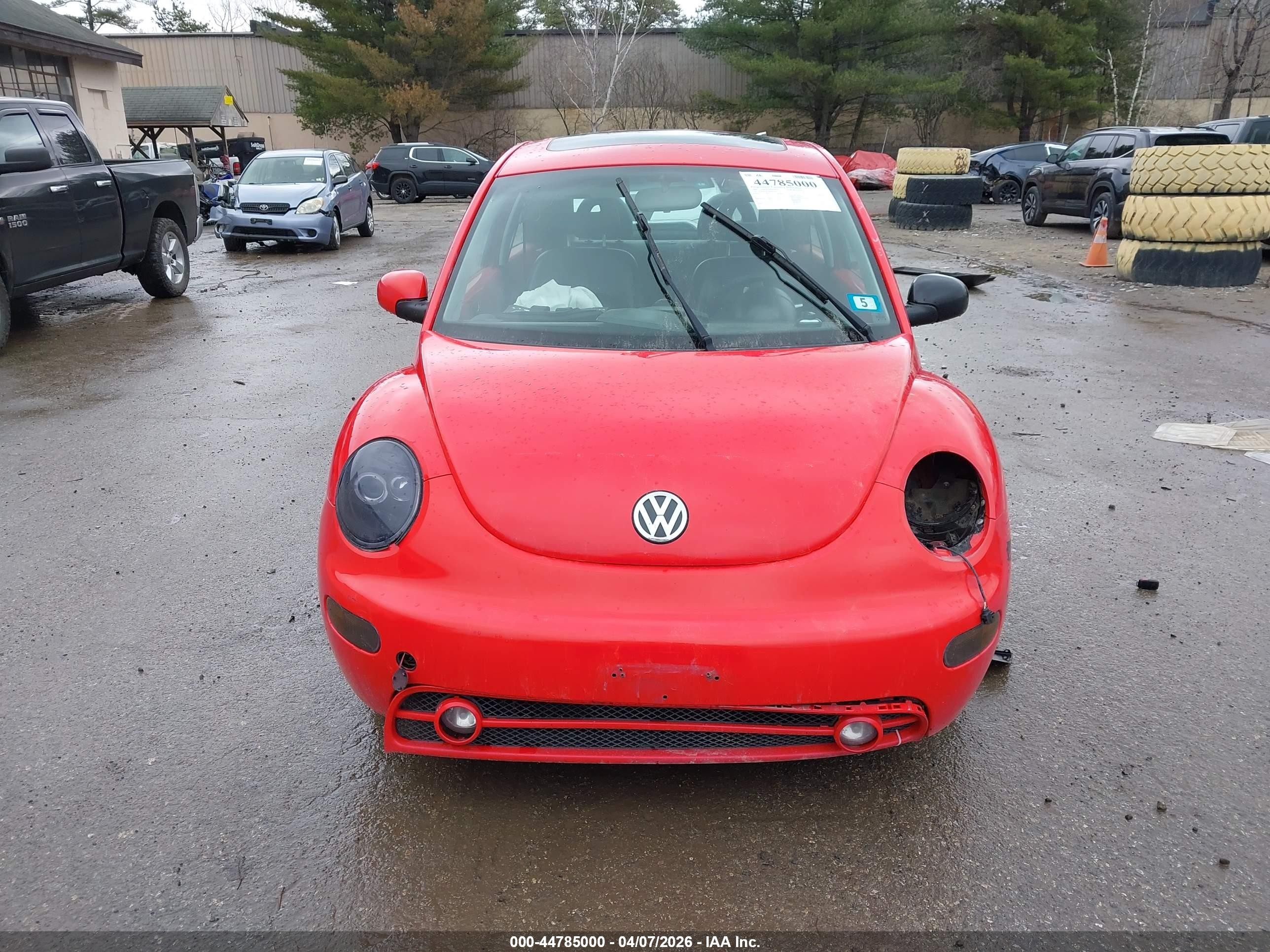 2002 Volkswagen New Beetle Gls Red vin: 3VWCK21C92M413365