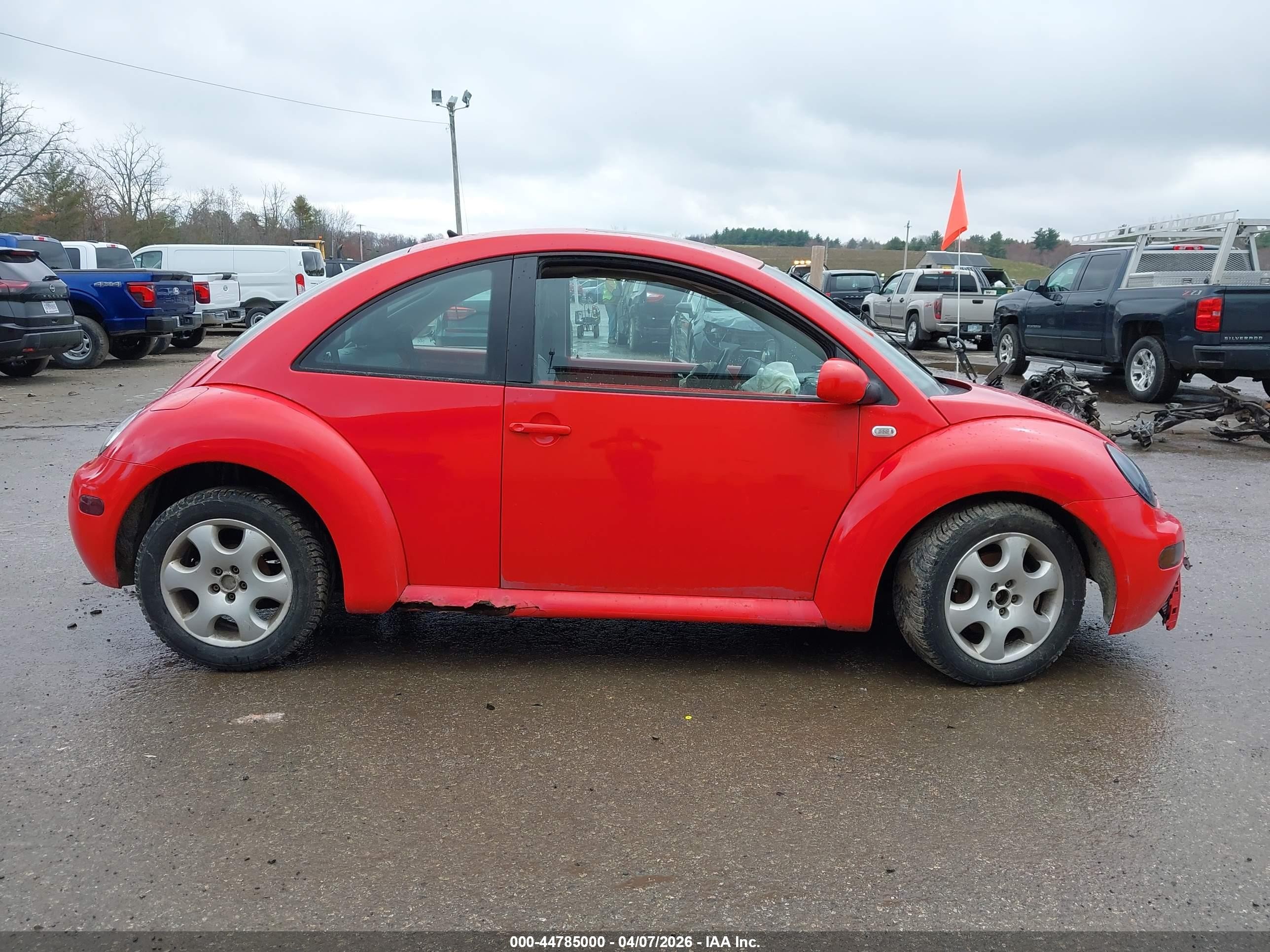 2002 Volkswagen New Beetle Gls Red vin: 3VWCK21C92M413365