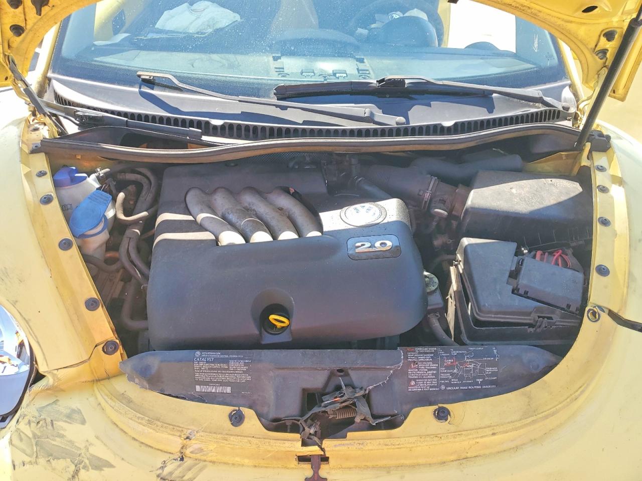 2003 Volkswagen New Beetle Gls Yellow vin: 3VWCK21C93M417563