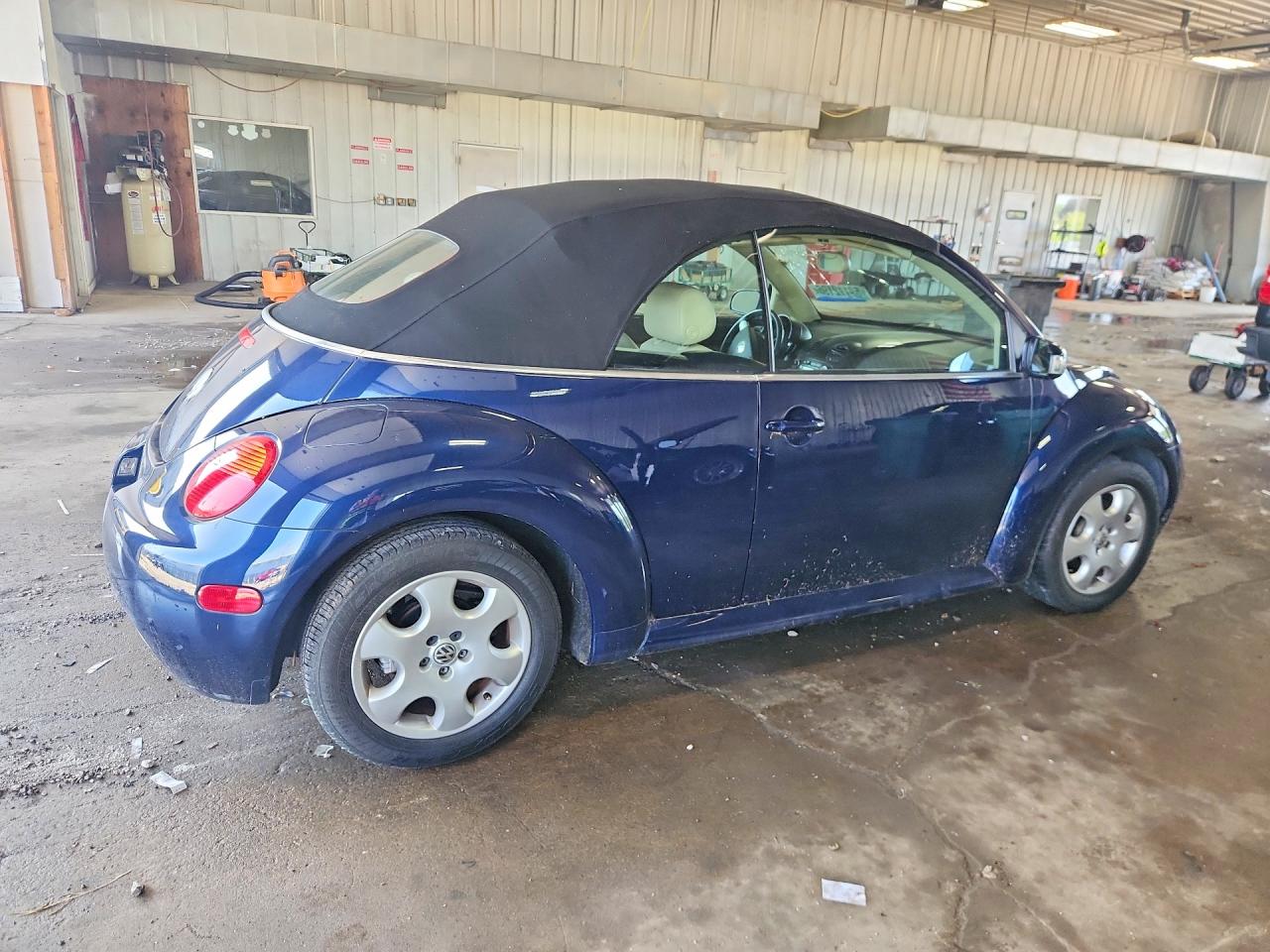 2003 Volkswagen New Beetle Gls Blue vin: 3VWCK21Y03M302605