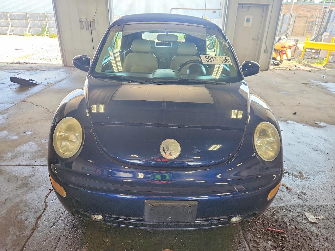 2003 Volkswagen New Beetle Gls Blue vin: 3VWCK21Y03M302605