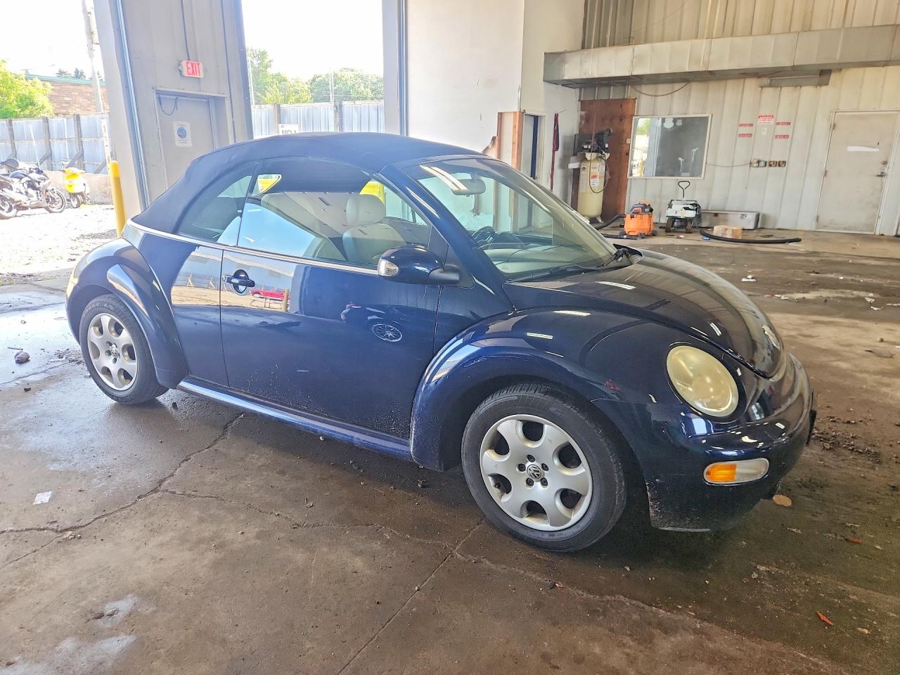 2003 Volkswagen New Beetle Gls Blue vin: 3VWCK21Y03M302605
