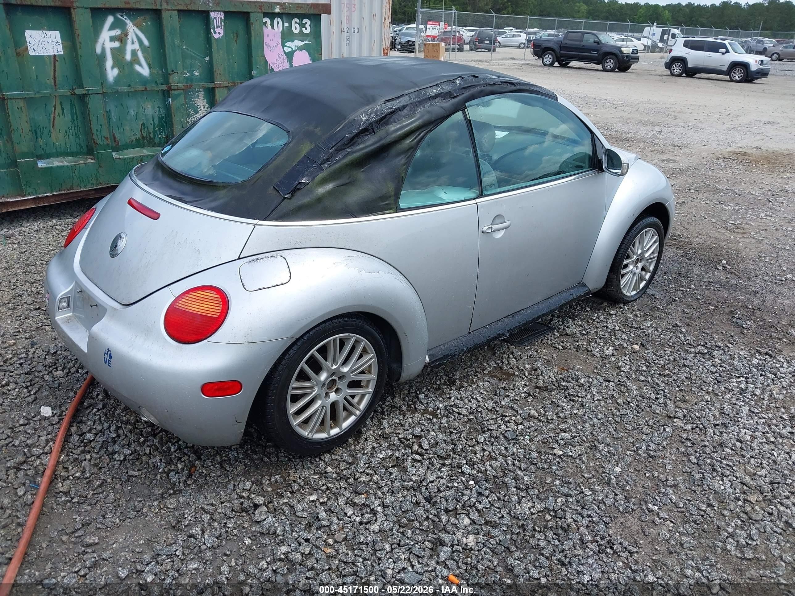2003 Volkswagen New Beetle Gls Silver vin: 3VWCK21Y13M304864