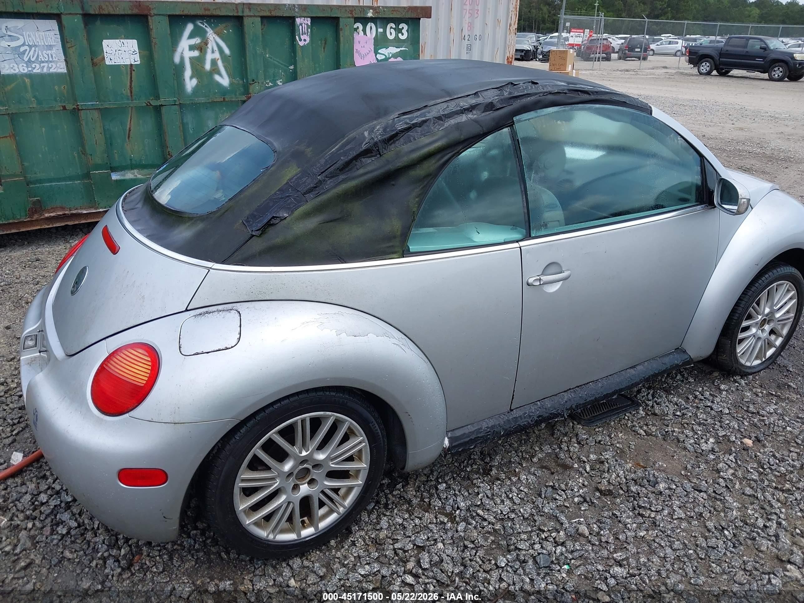2003 Volkswagen New Beetle Gls Silver vin: 3VWCK21Y13M304864