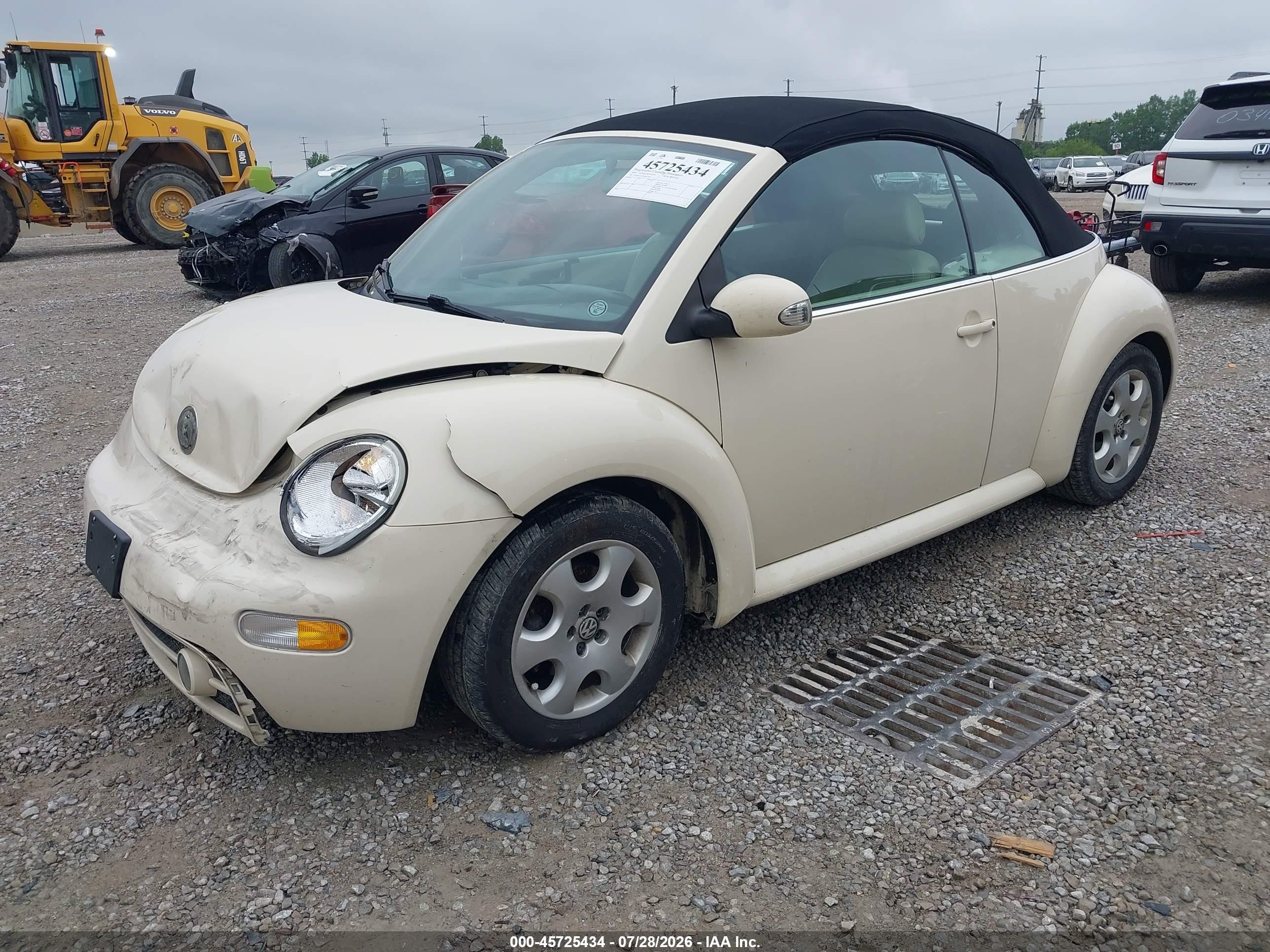 2003 Volkswagen New Beetle Gls Cream vin: 3VWCK21Y23M313587
