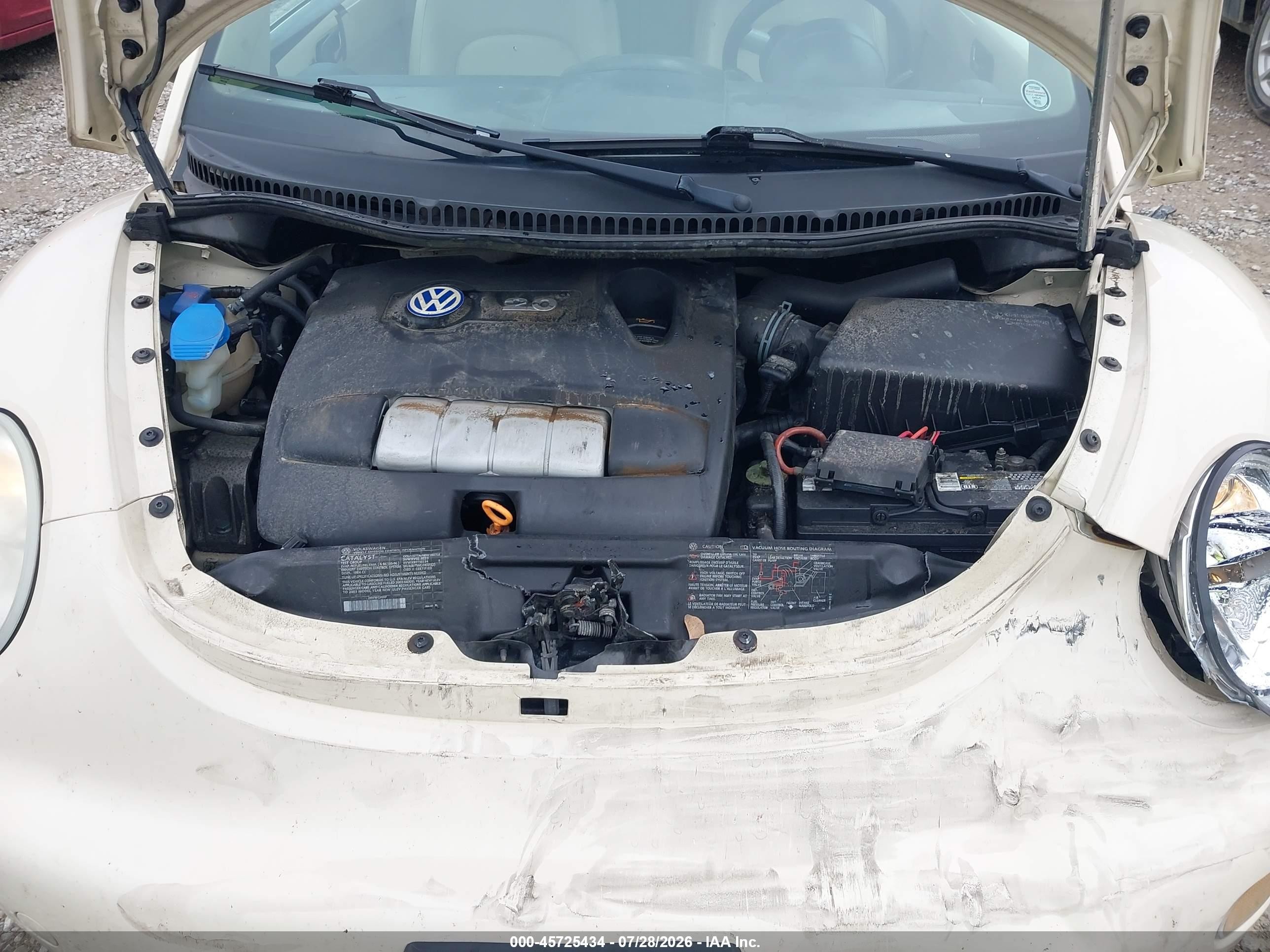 2003 Volkswagen New Beetle Gls Cream vin: 3VWCK21Y23M313587