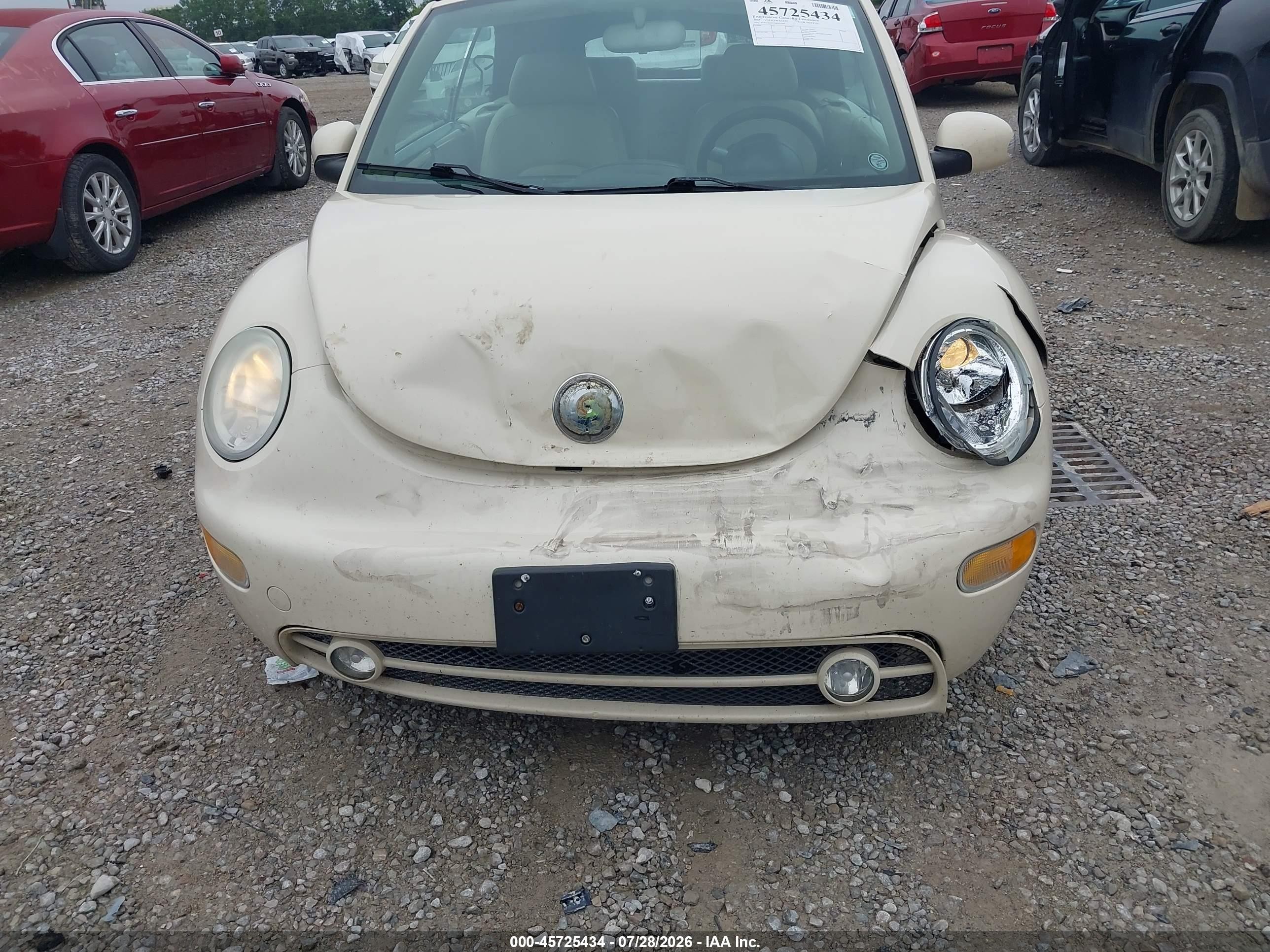 2003 Volkswagen New Beetle Gls Cream vin: 3VWCK21Y23M313587