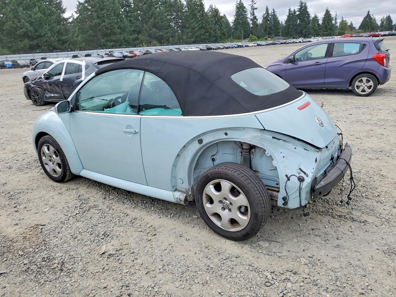 2003 Volkswagen New Beetle Gls Blue vin: 3VWCK21Y23M331250