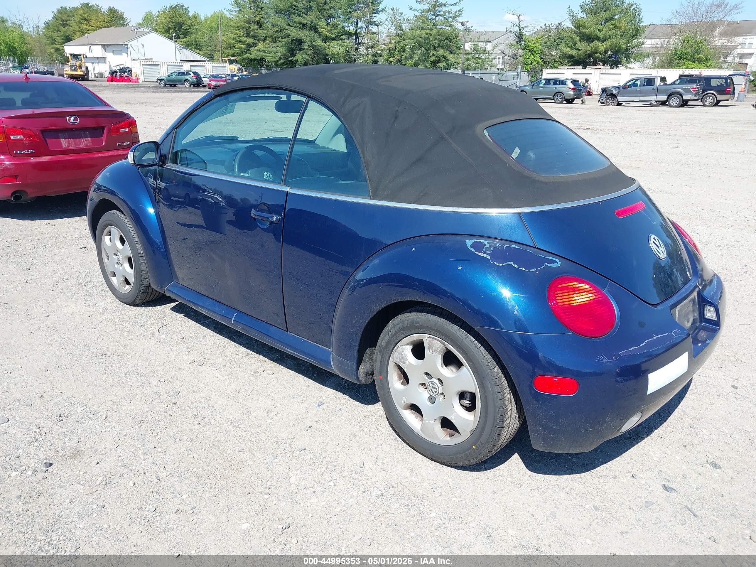 2003 Volkswagen New Beetle Gls Dark Blue vin: 3VWCK21Y33M312111