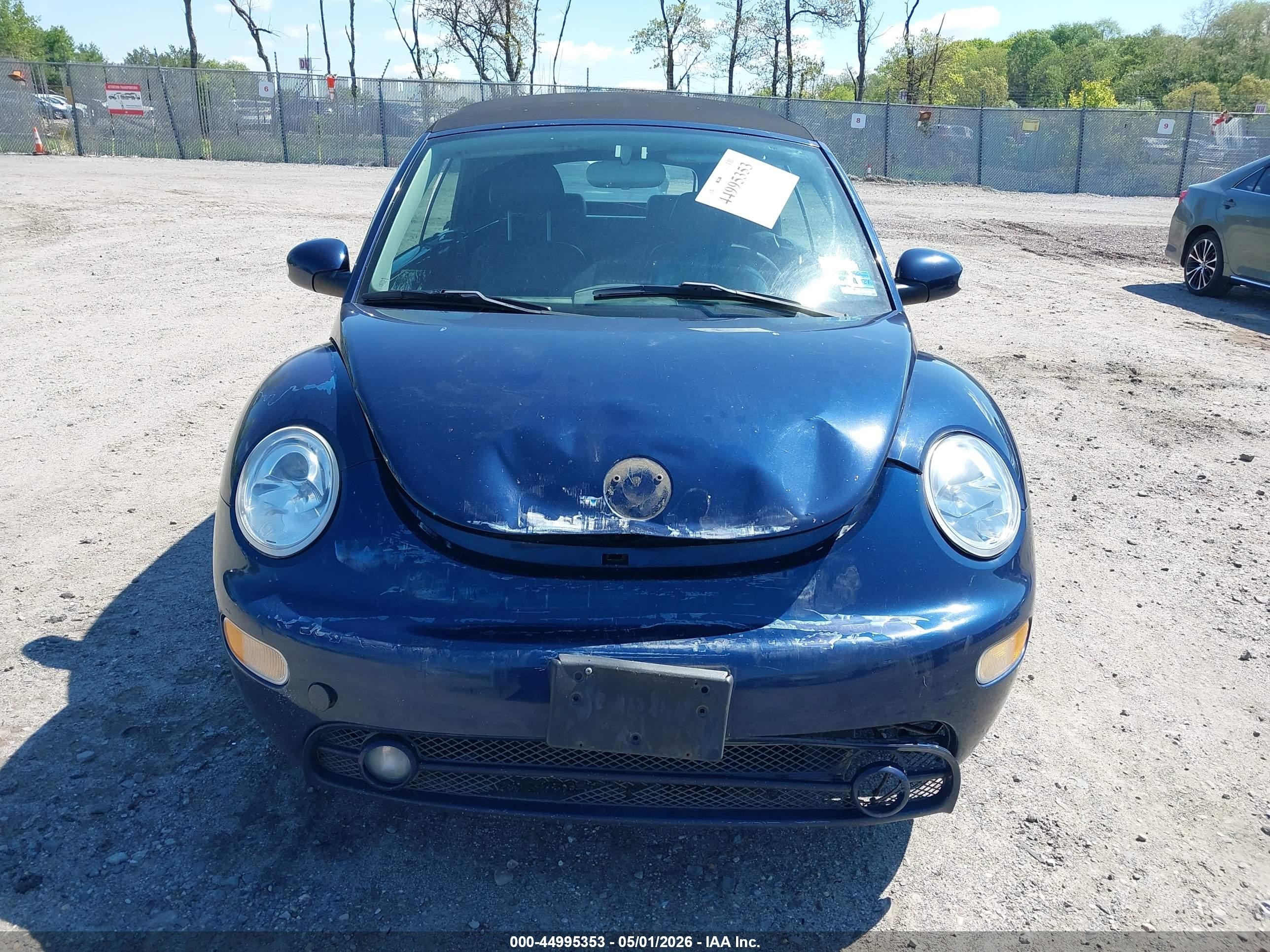 2003 Volkswagen New Beetle Gls Dark Blue vin: 3VWCK21Y33M312111