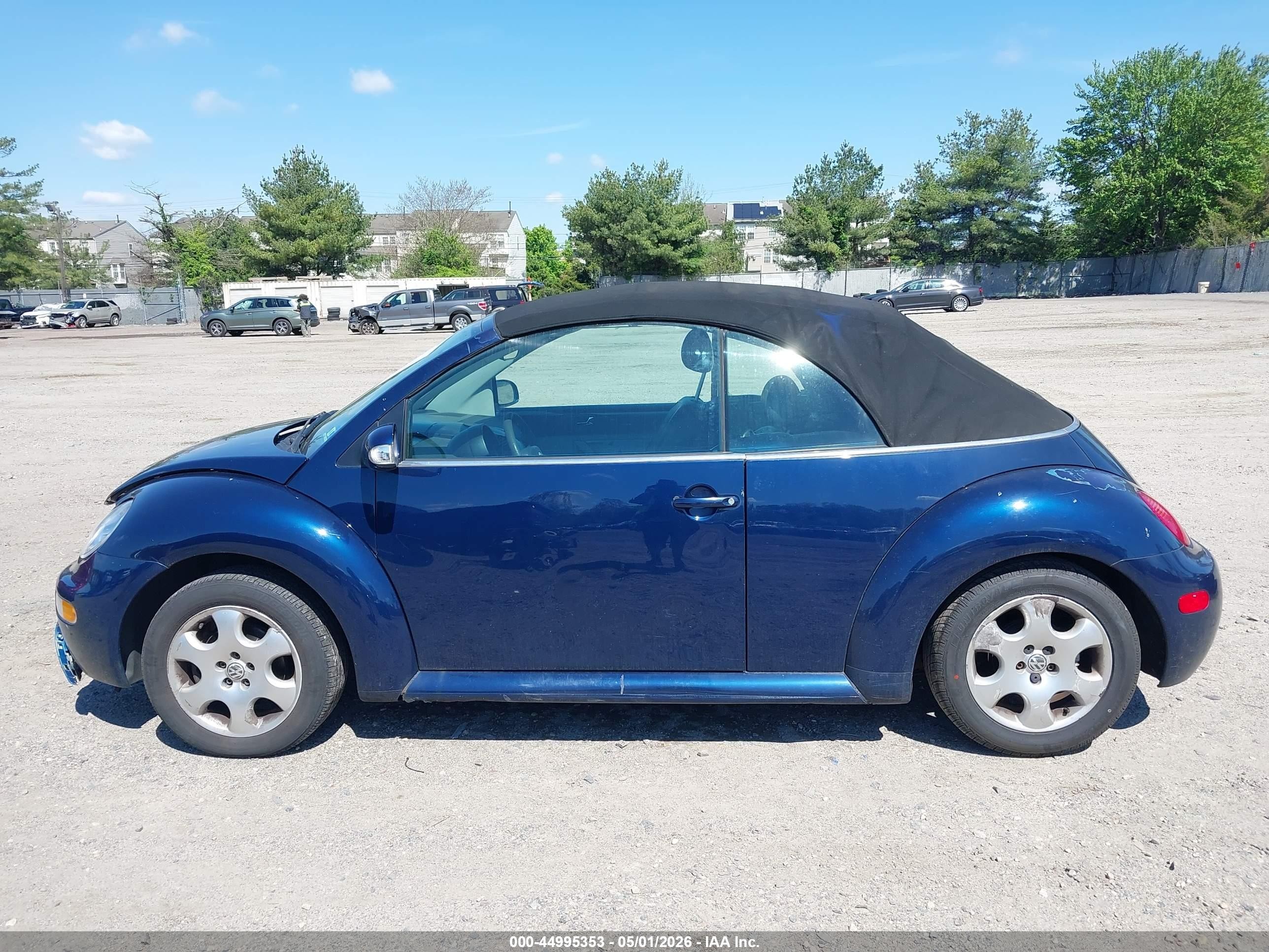 2003 Volkswagen New Beetle Gls Dark Blue vin: 3VWCK21Y33M312111