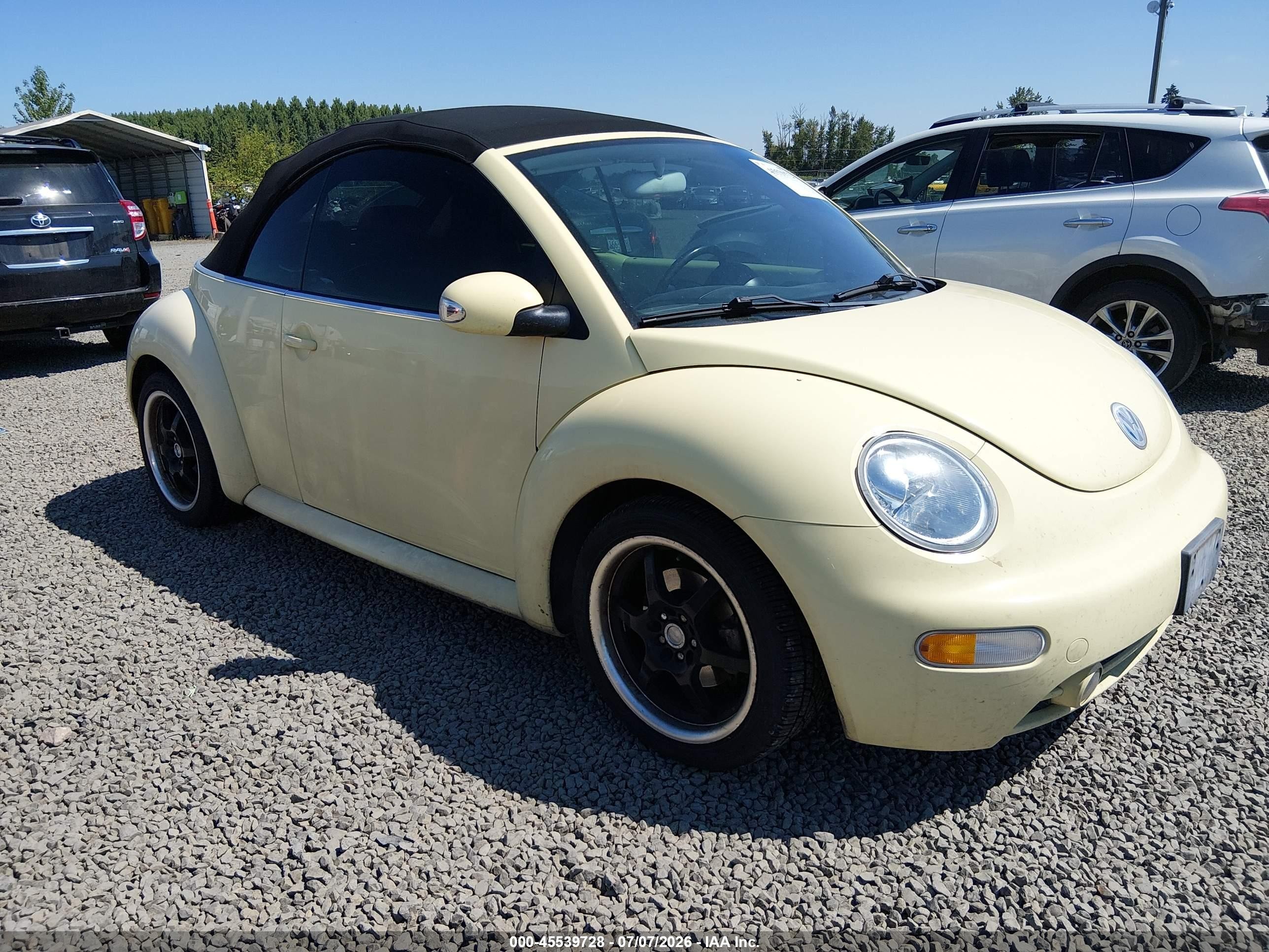 2003 Volkswagen New Beetle Gls Yellow vin: 3VWCK21Y63M301040