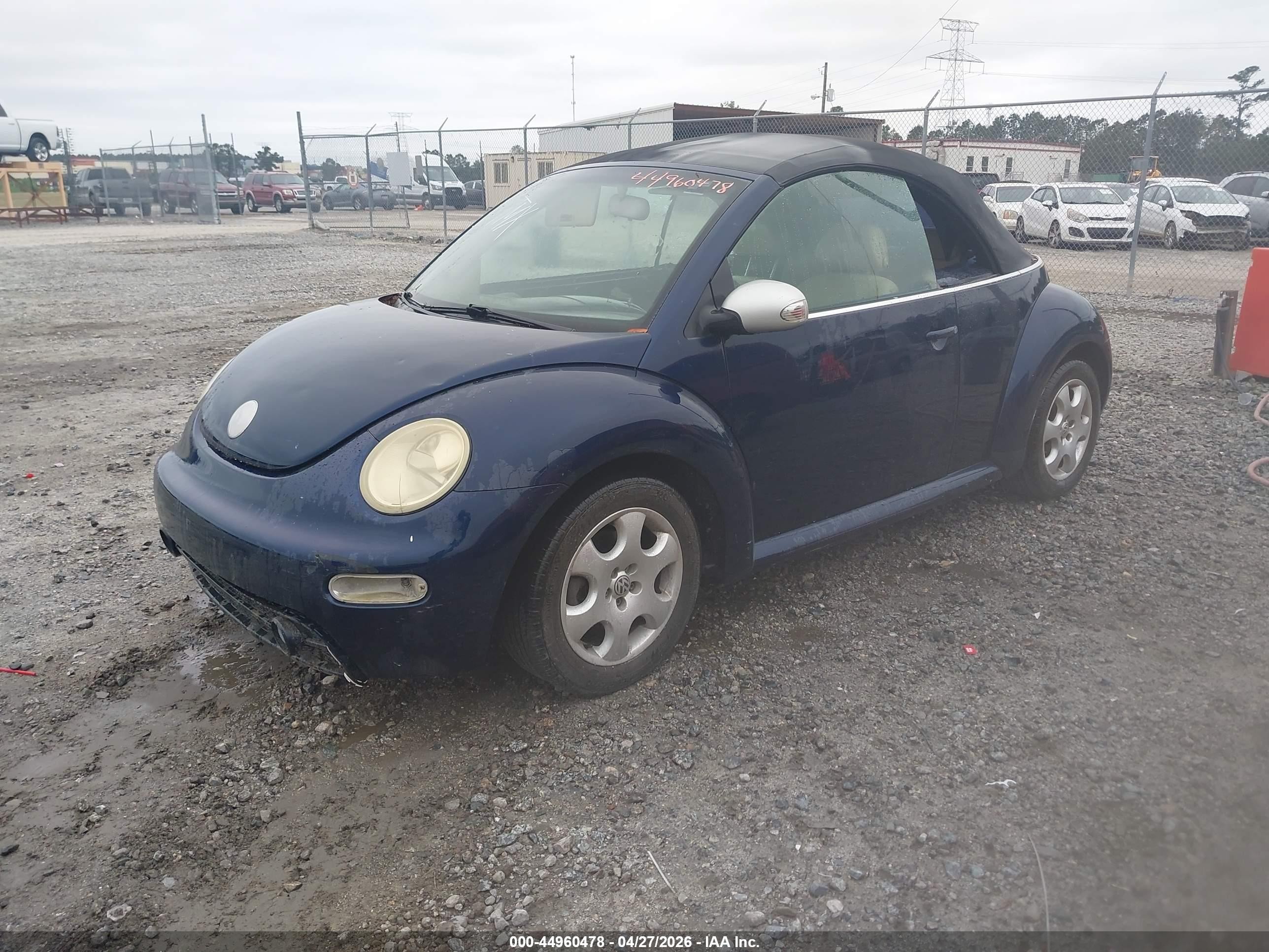 2003 Volkswagen New Beetle Gls Blue vin: 3VWCK21Y63M301071