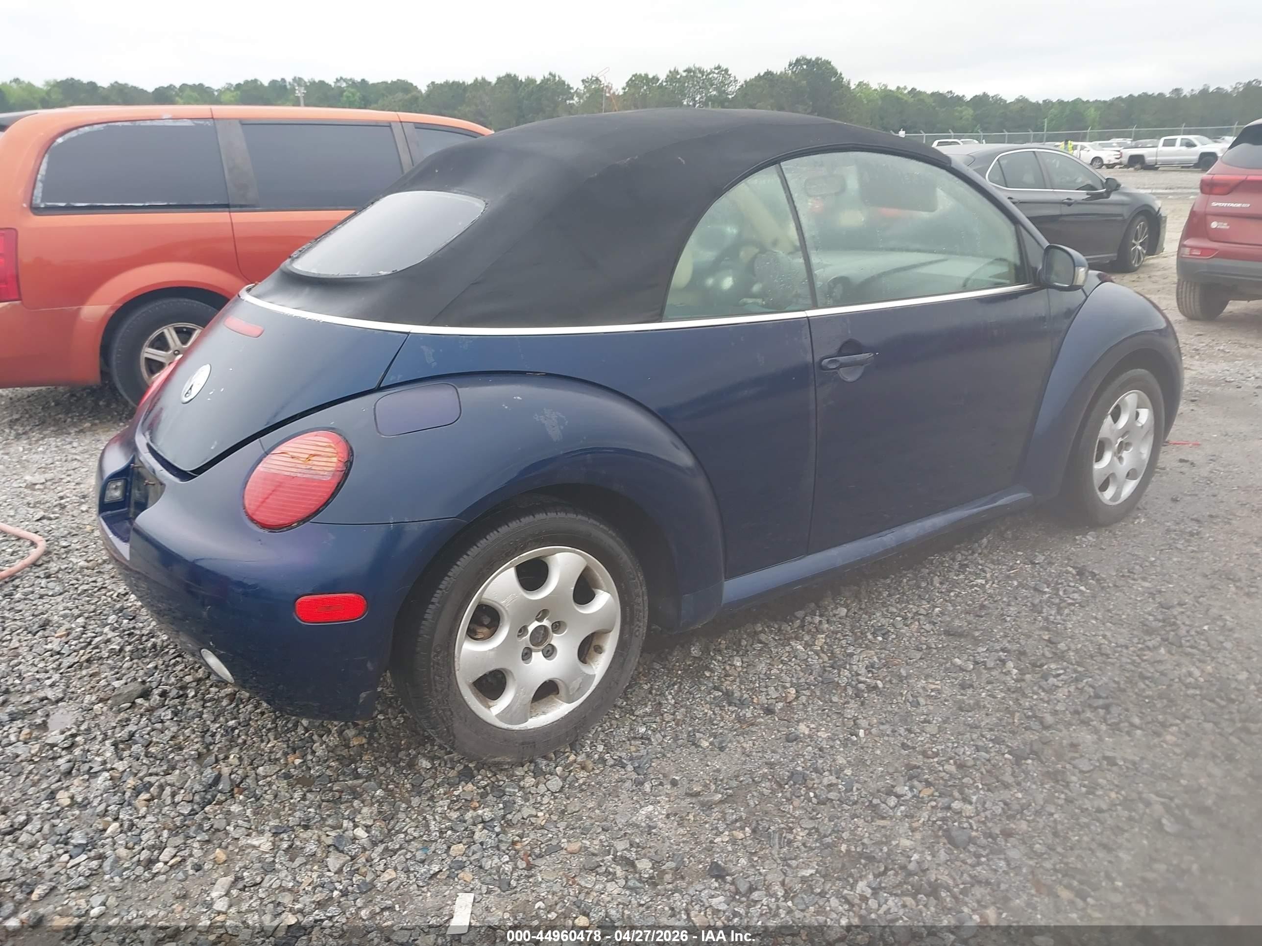 2003 Volkswagen New Beetle Gls Blue vin: 3VWCK21Y63M301071