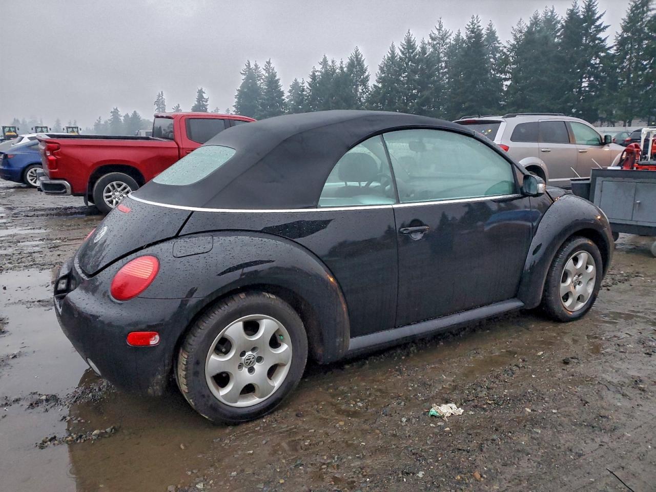 2003 Volkswagen New Beetle Gls Black vin: 3VWCK21Y63M320378