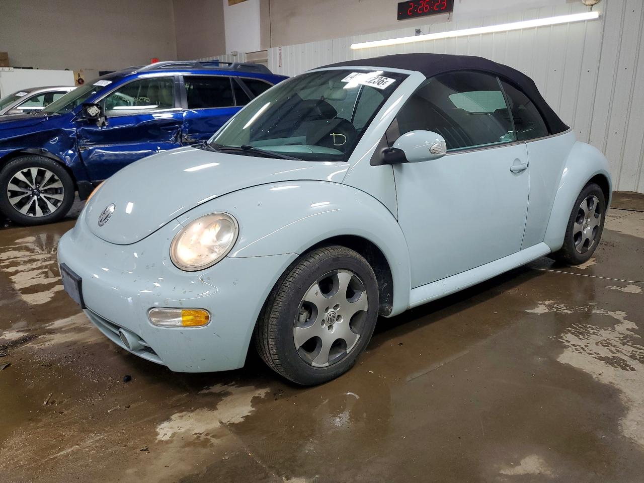 2003 Volkswagen New Beetle Gls Blue vin: 3VWCK21Y63M330442