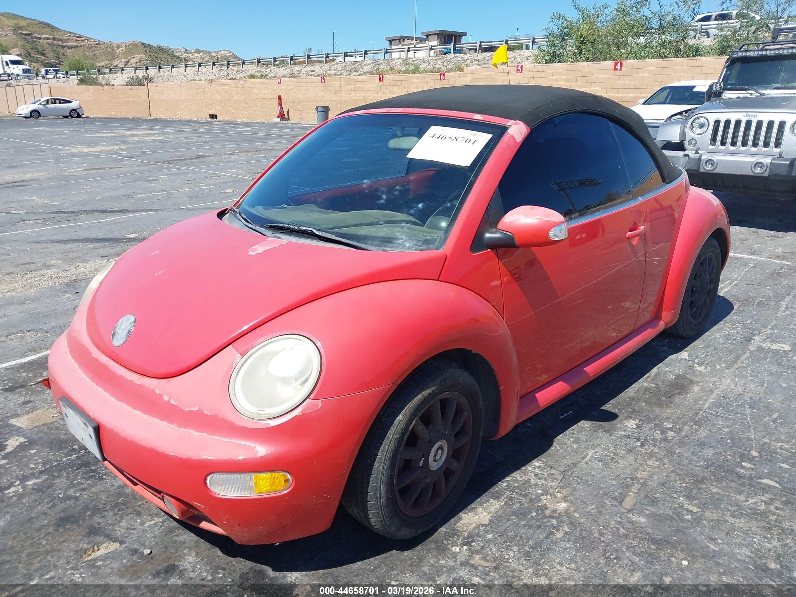 2003 Volkswagen New Beetle Gls Red vin: 3VWCK21YX3M332131