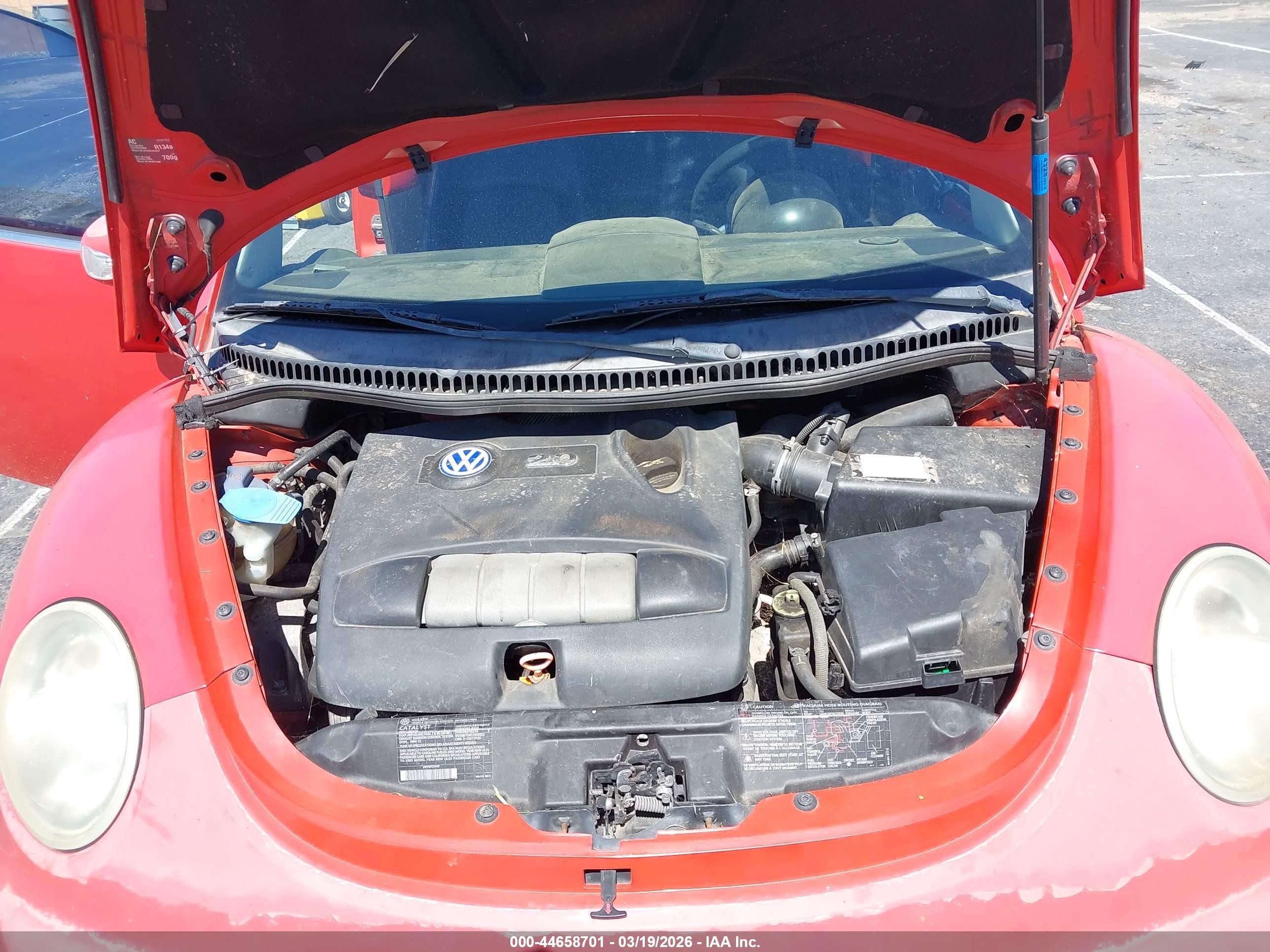 2003 Volkswagen New Beetle Gls Red vin: 3VWCK21YX3M332131