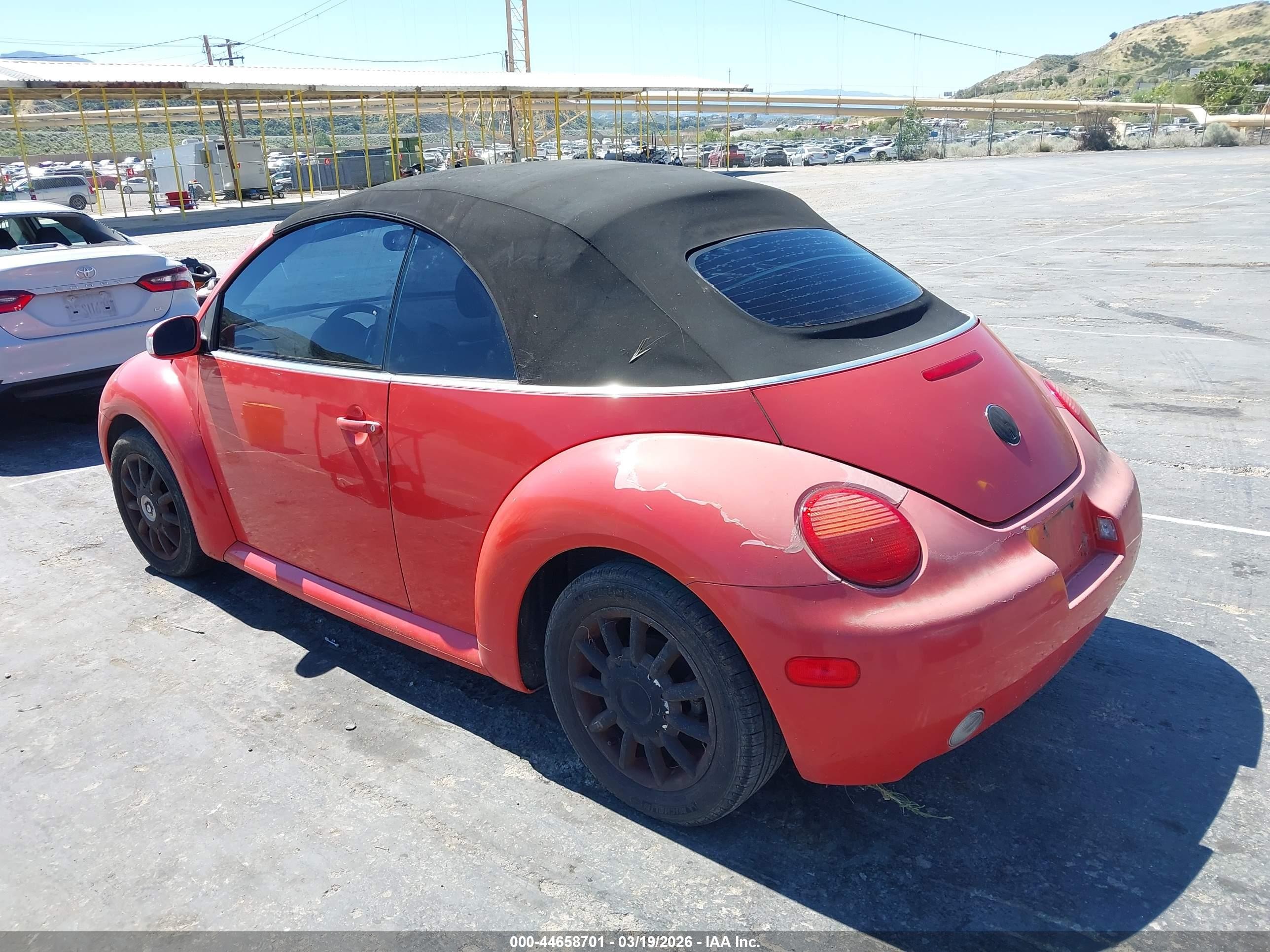 2003 Volkswagen New Beetle Gls Red vin: 3VWCK21YX3M332131