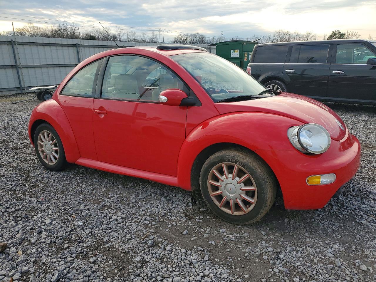 2004 Volkswagen New Beetle Gls Red vin: 3VWCK31C04M406653