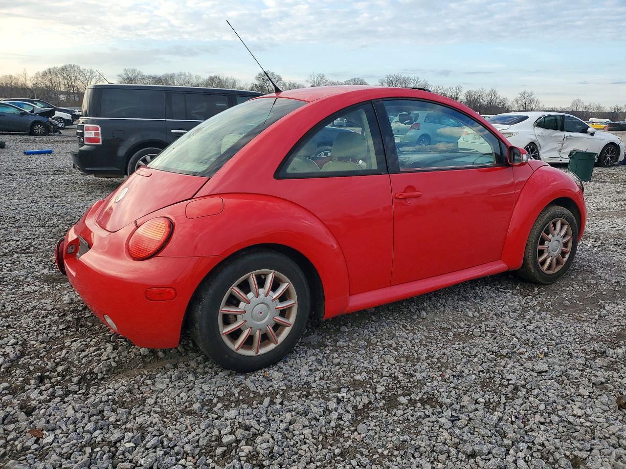 2004 Volkswagen New Beetle Gls Red vin: 3VWCK31C04M406653