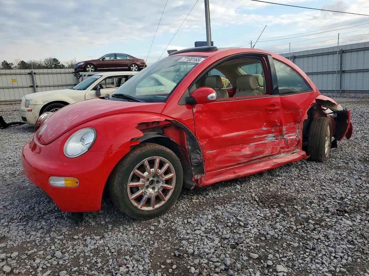 2004 Volkswagen New Beetle Gls Red vin: 3VWCK31C04M406653