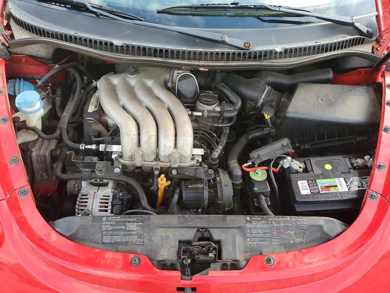 2004 Volkswagen New Beetle Gls Red vin: 3VWCK31C04M406653