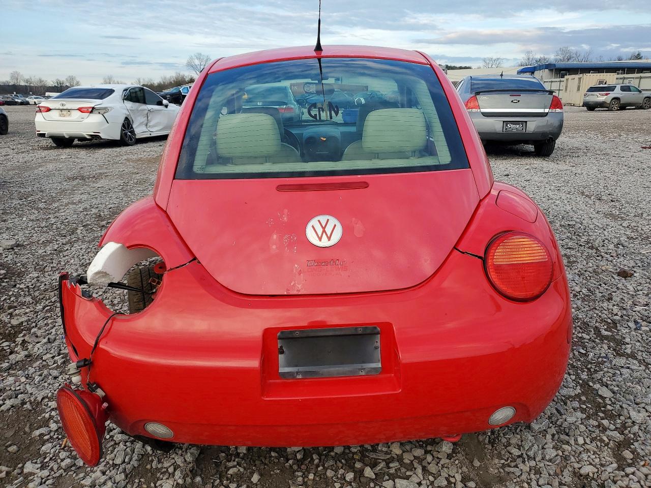 2004 Volkswagen New Beetle Gls Red vin: 3VWCK31C04M406653